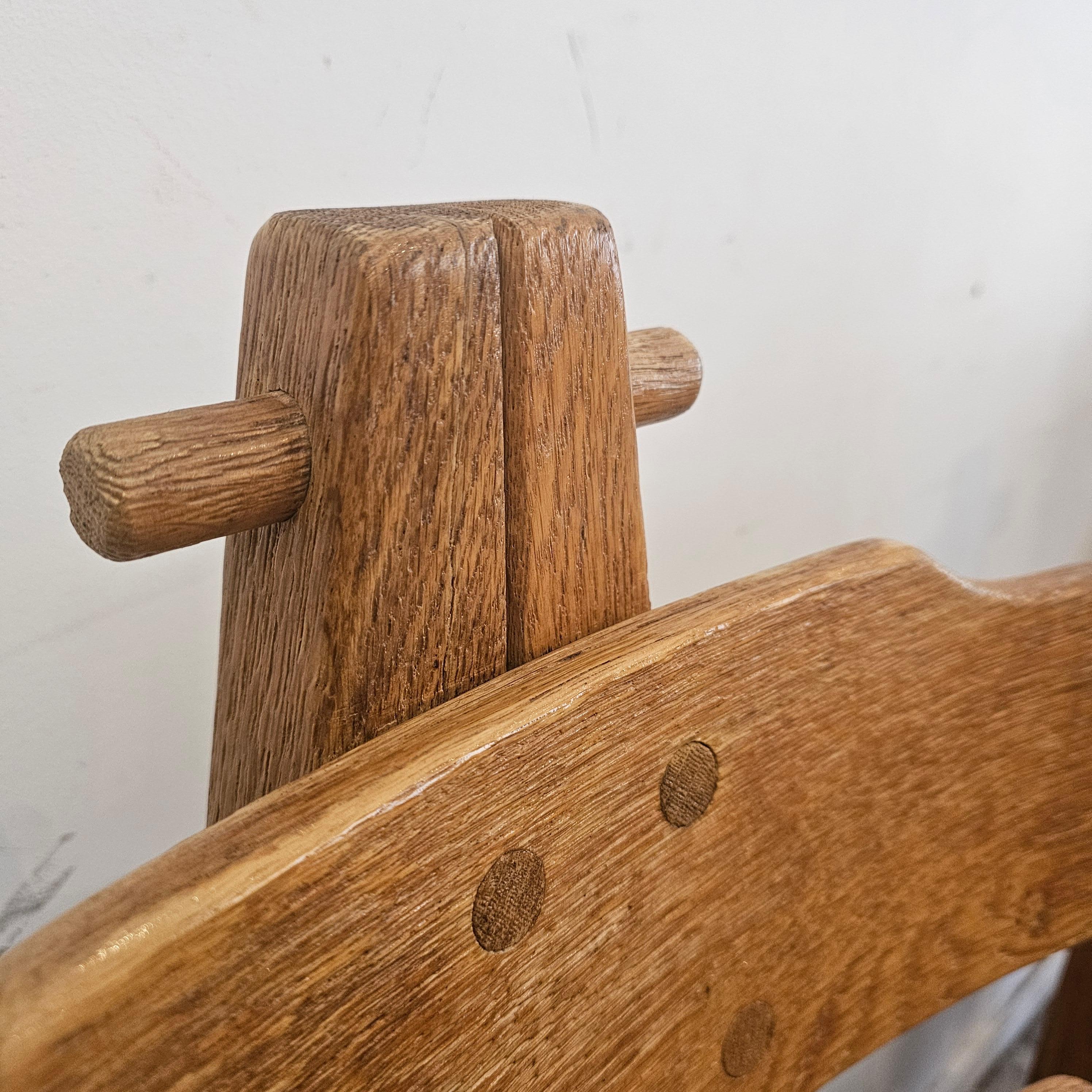 Espagnol Ensemble de 6 chaises de salle à manger espagnoles Brutalist 1960s en vente