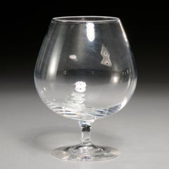 Set of 6 Vintage Steuben Brandy Snifters Signed "Steuben" on Bottom of Glass