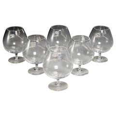 Set di 6 bicchierini da brandy Steuben Vintage firmati "Steuben" sul fondo del bicchiere