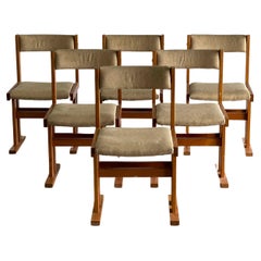 Set of 6 Vintage Teak Danish Dining Chairs in the Style of Gangsø Møbler