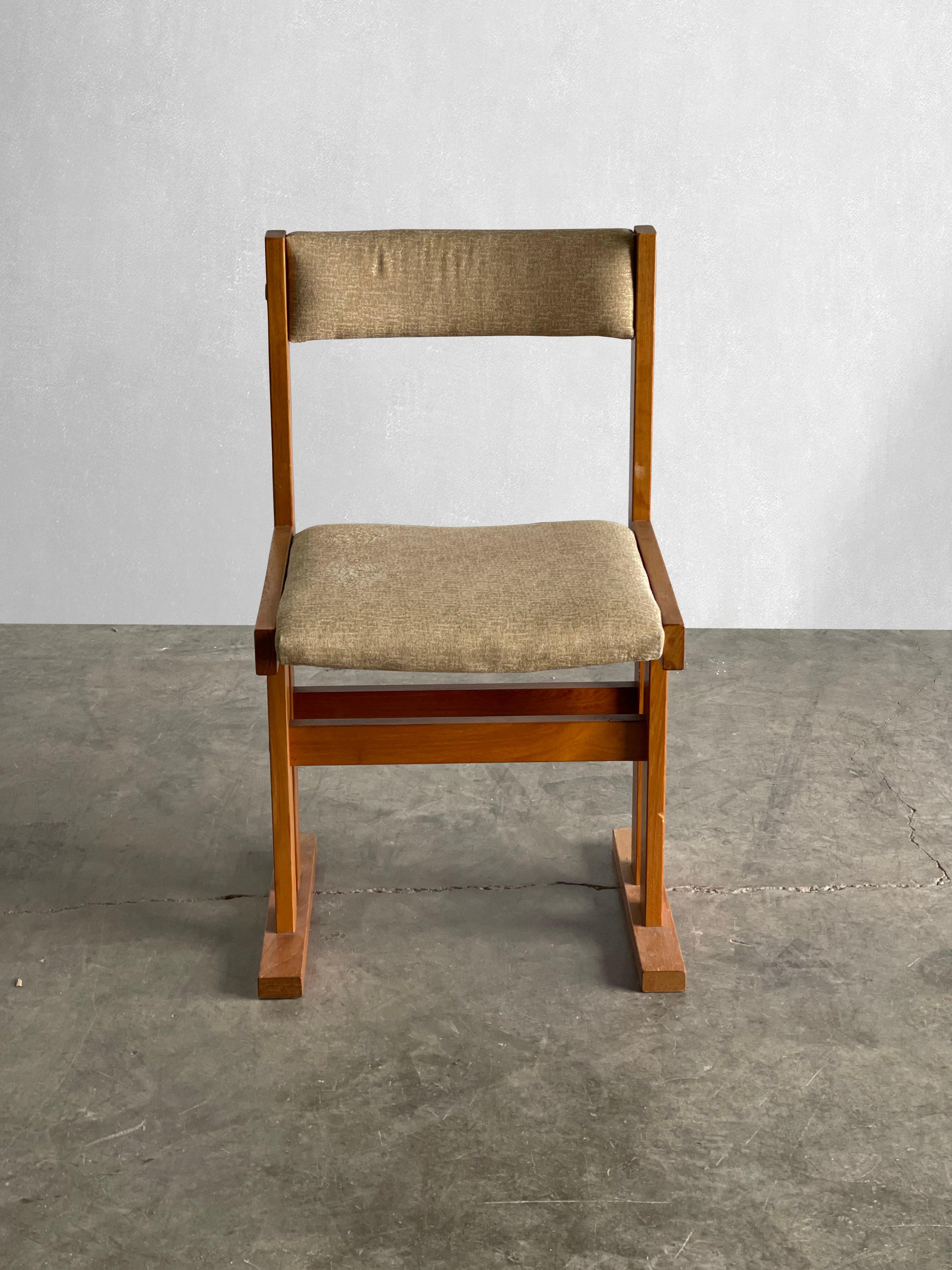 Mid-Century Modern Set of 6 Vintage Teak Danish Dining Chairs in the Style of Gangsø Møbler