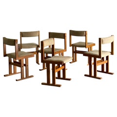 Set of 6 Vintage Teak Danish Dining Chairs in the Style of Gangsø Møbler