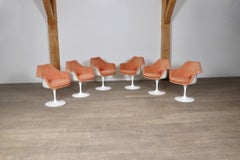 Ensemble de 6 chaises de salle à manger tulipe vintage par Eero Saarinen pour Knoll, années 1960