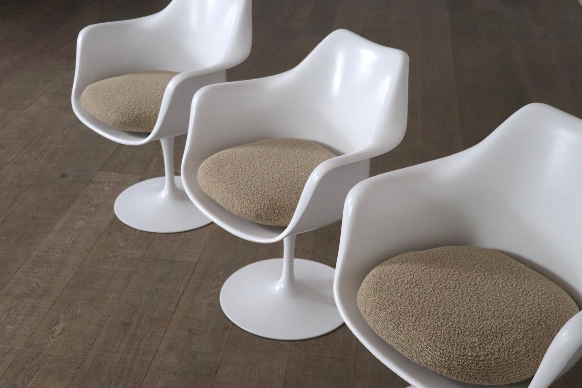 Set di 6 sedie da pranzo Tulip vintage di Eero Saarinen per Knoll, anni '70 8