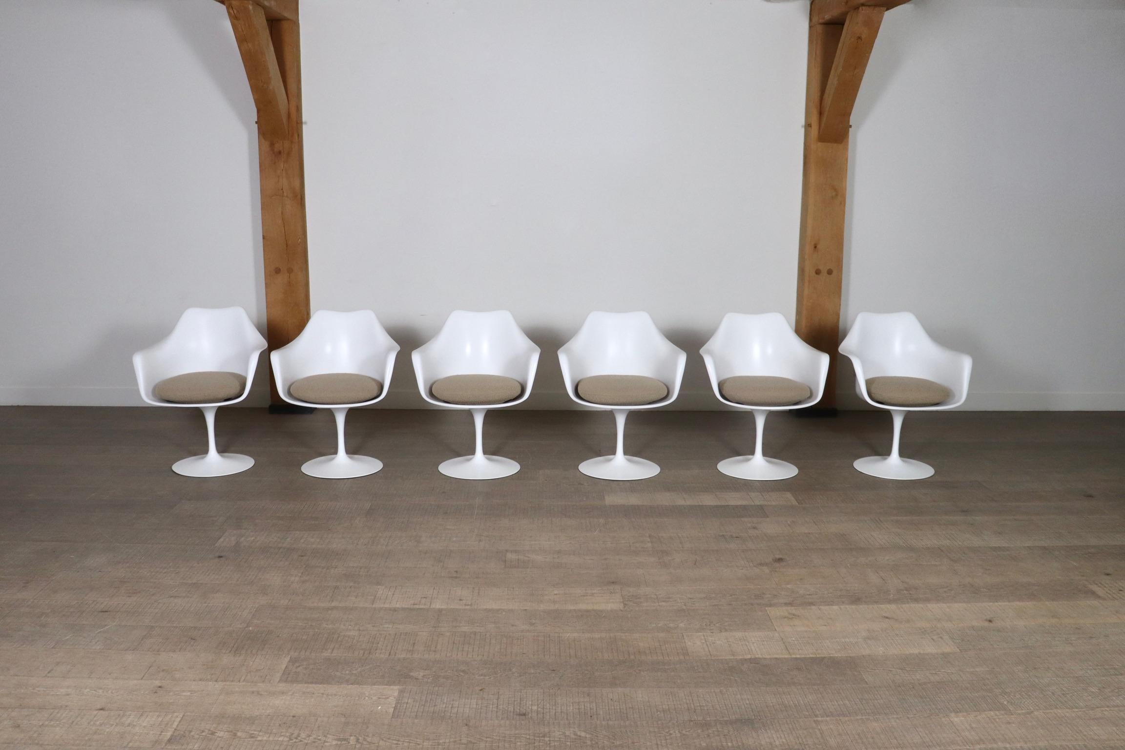 Set di 6 sedie da pranzo Tulip vintage di Eero Saarinen per Knoll, anni '70 In condizioni buone a ABCOUDE, UT