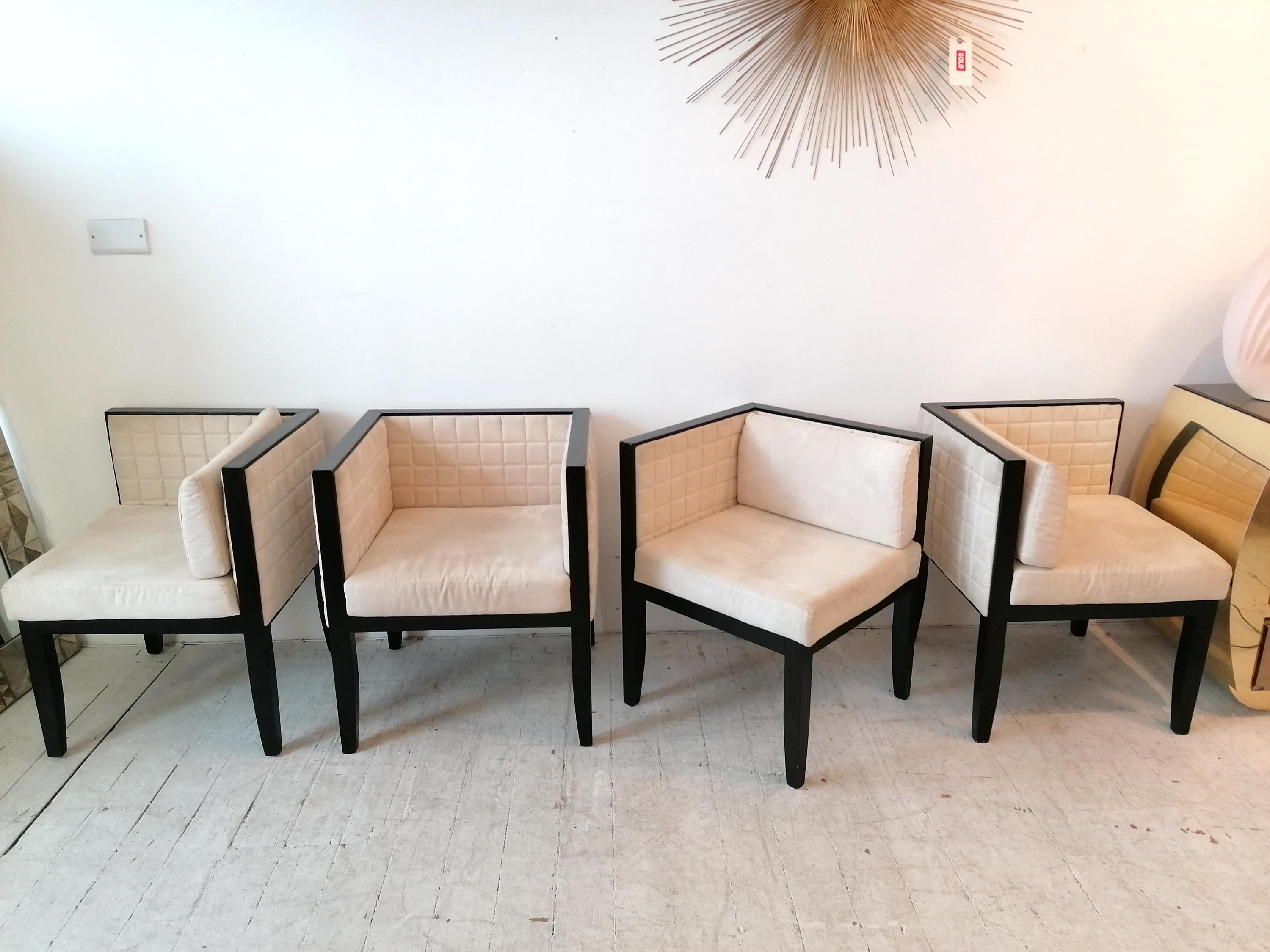 Ensemble de 6 chaises de salle à manger en yale vintage par Pietro Costantini, Italie, années 1980/90 en vente 3