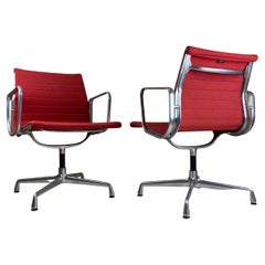 Used Set of 6 Vitra EA107 Aluminum Chairs by Charles & Ray Eames 'Mid-Century Modern'
