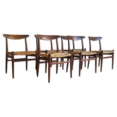 Set of 6 W2 Dining Chairs by Hans J. Wegner