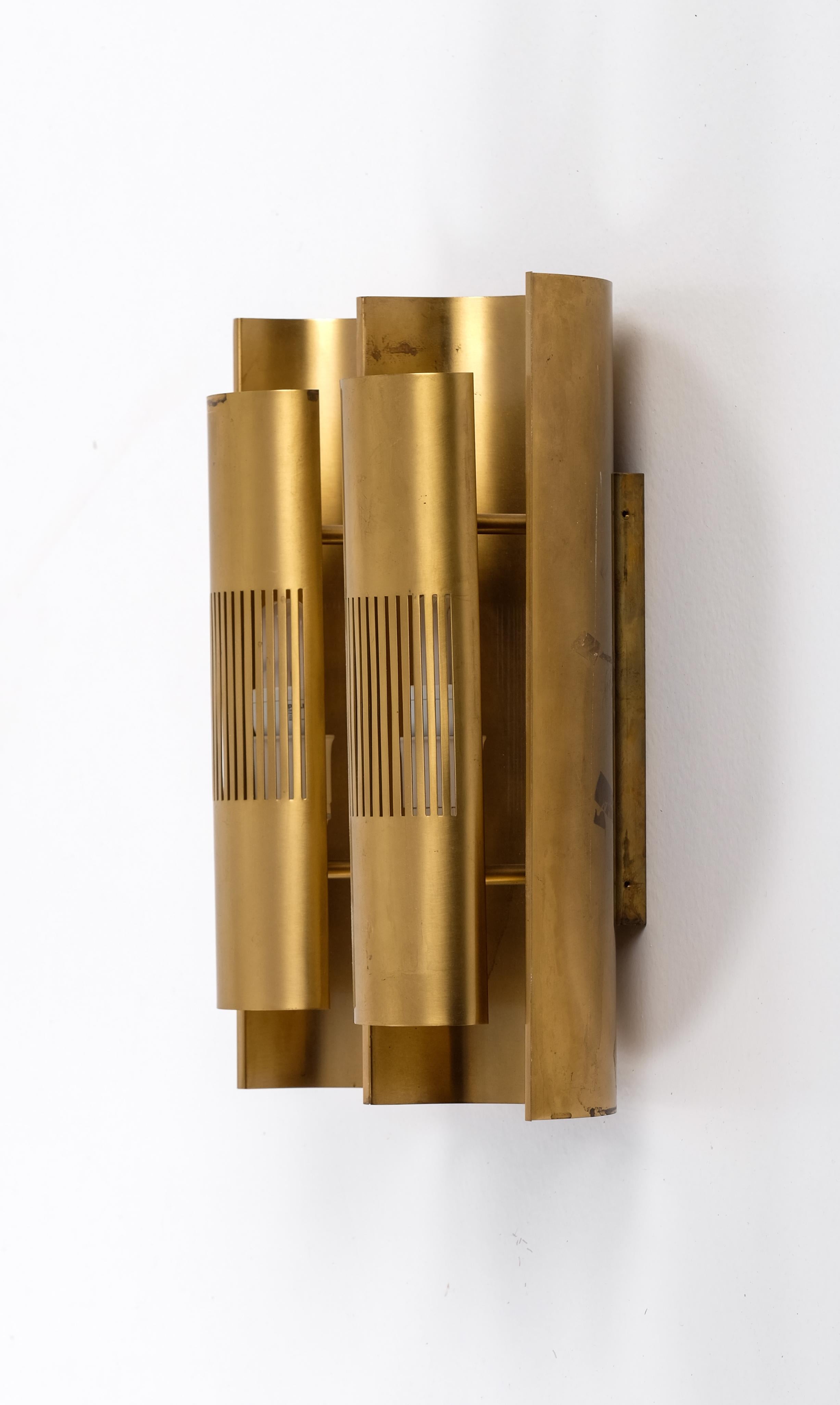 Set of 6 Wall Lamps, Böhlmarks, Sweden, 1959 In Good Condition For Sale In Stockholm, SE