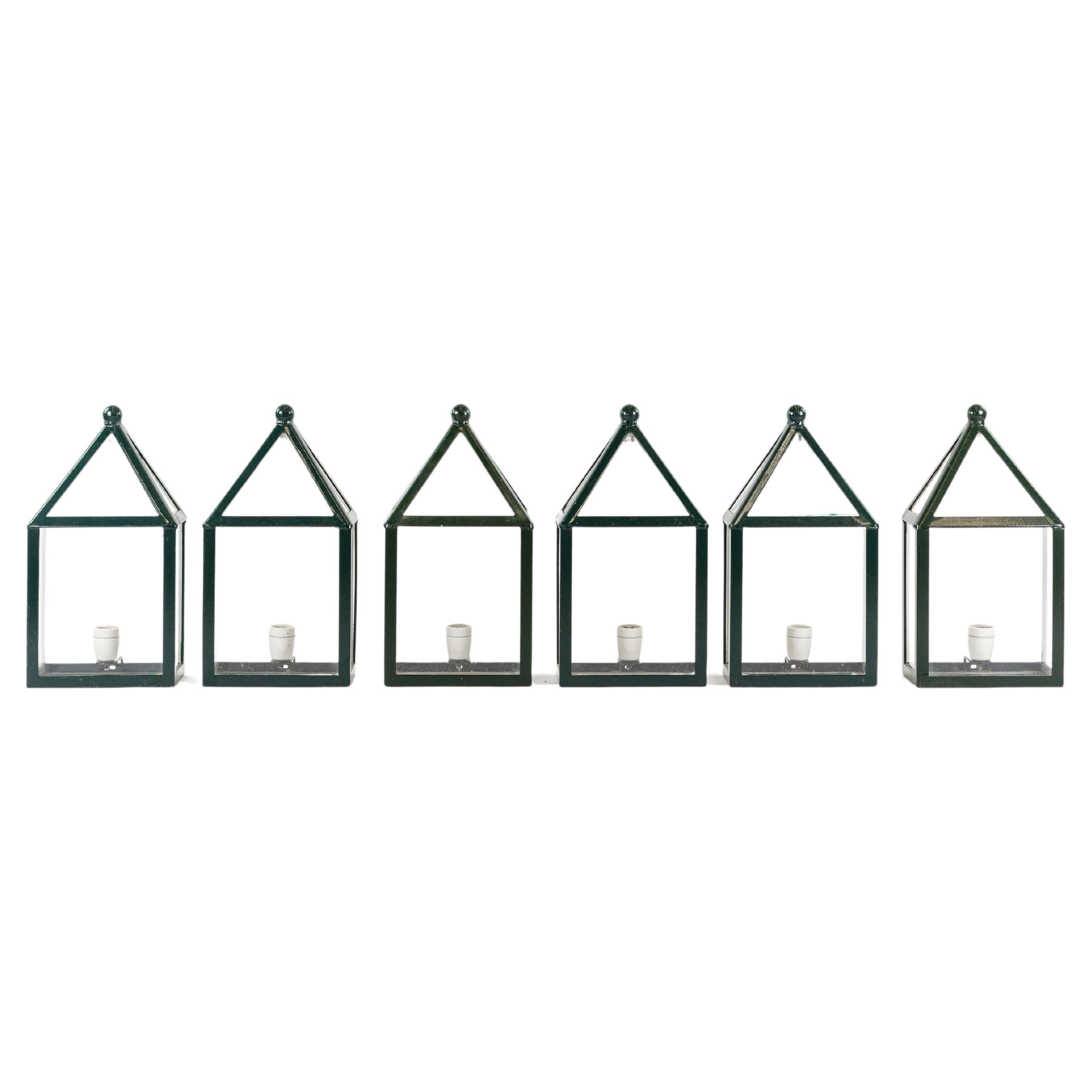 Set of 6 wall lights design by Luigi Caccia Dominioni for Villa Pineda (France) For Sale