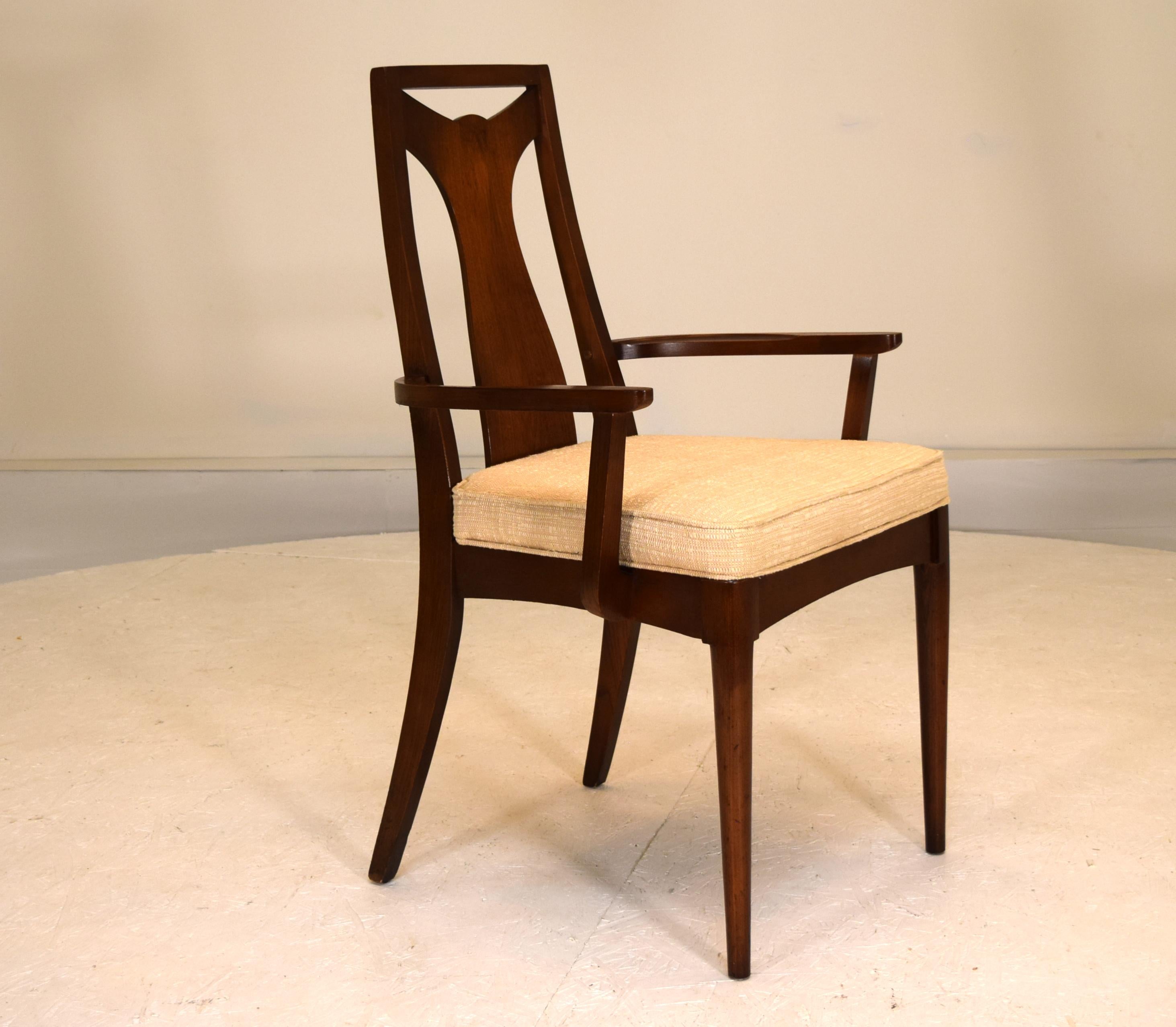 walnut dining chairs set of 6