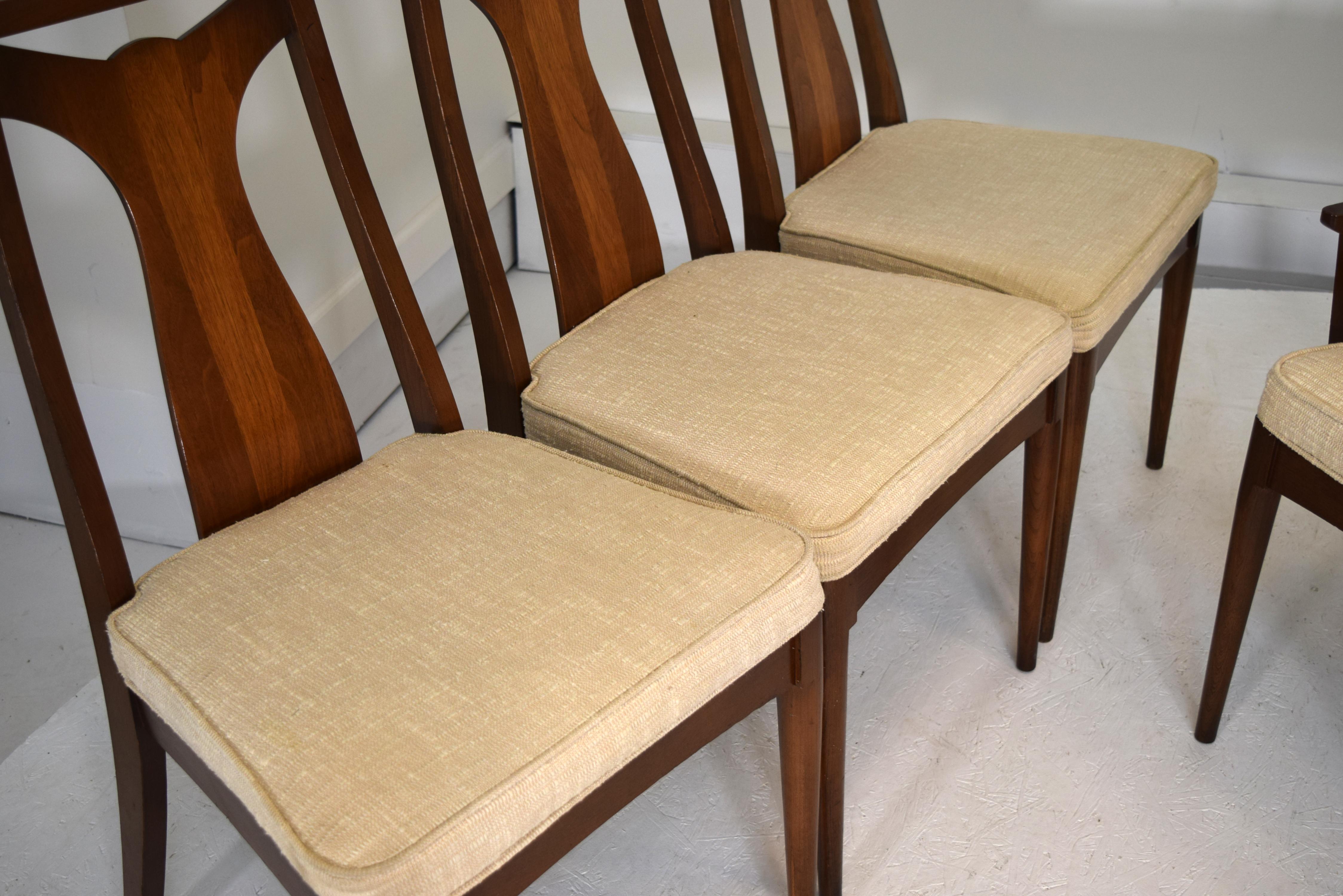 Set of 6 Walnut Dining Chairs 2