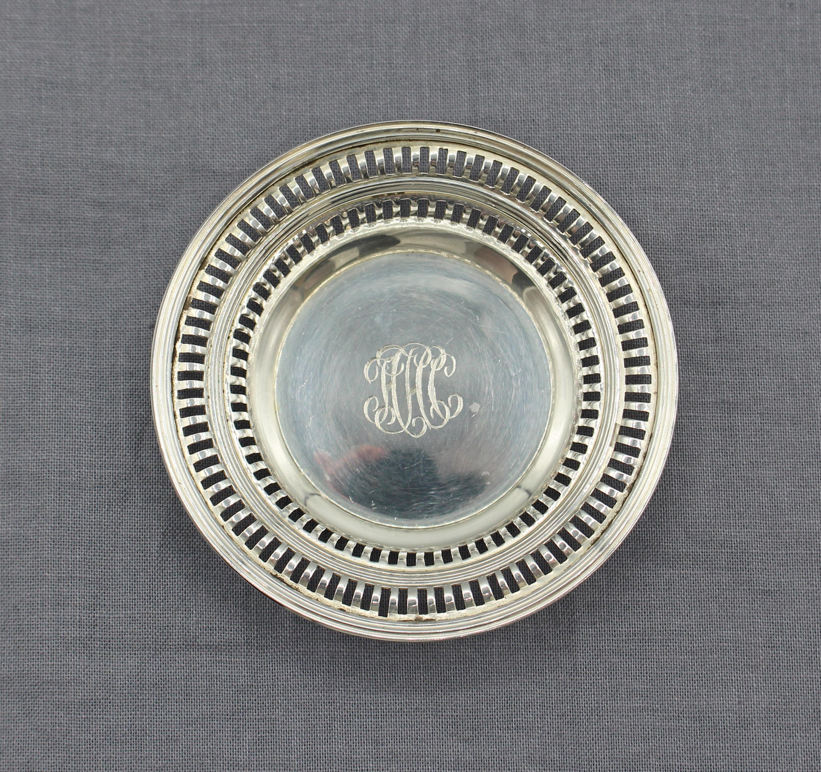 American Set of 6 Watson Co. Sterling Silver Individual Nut/Mint Dishes For Sale