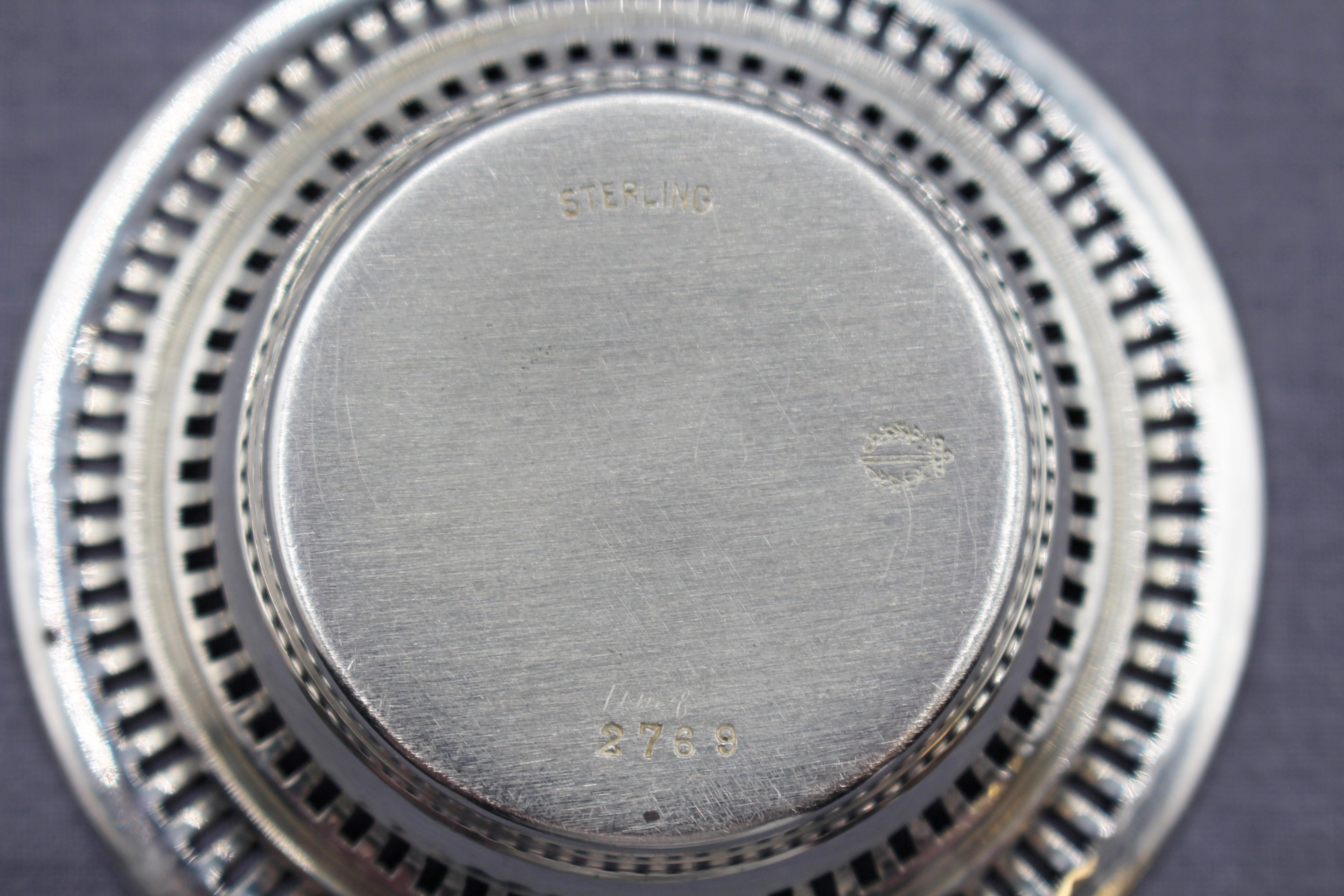Set of 6 Watson Co. Sterling Silver Individual Nut/Mint Dishes For Sale 1