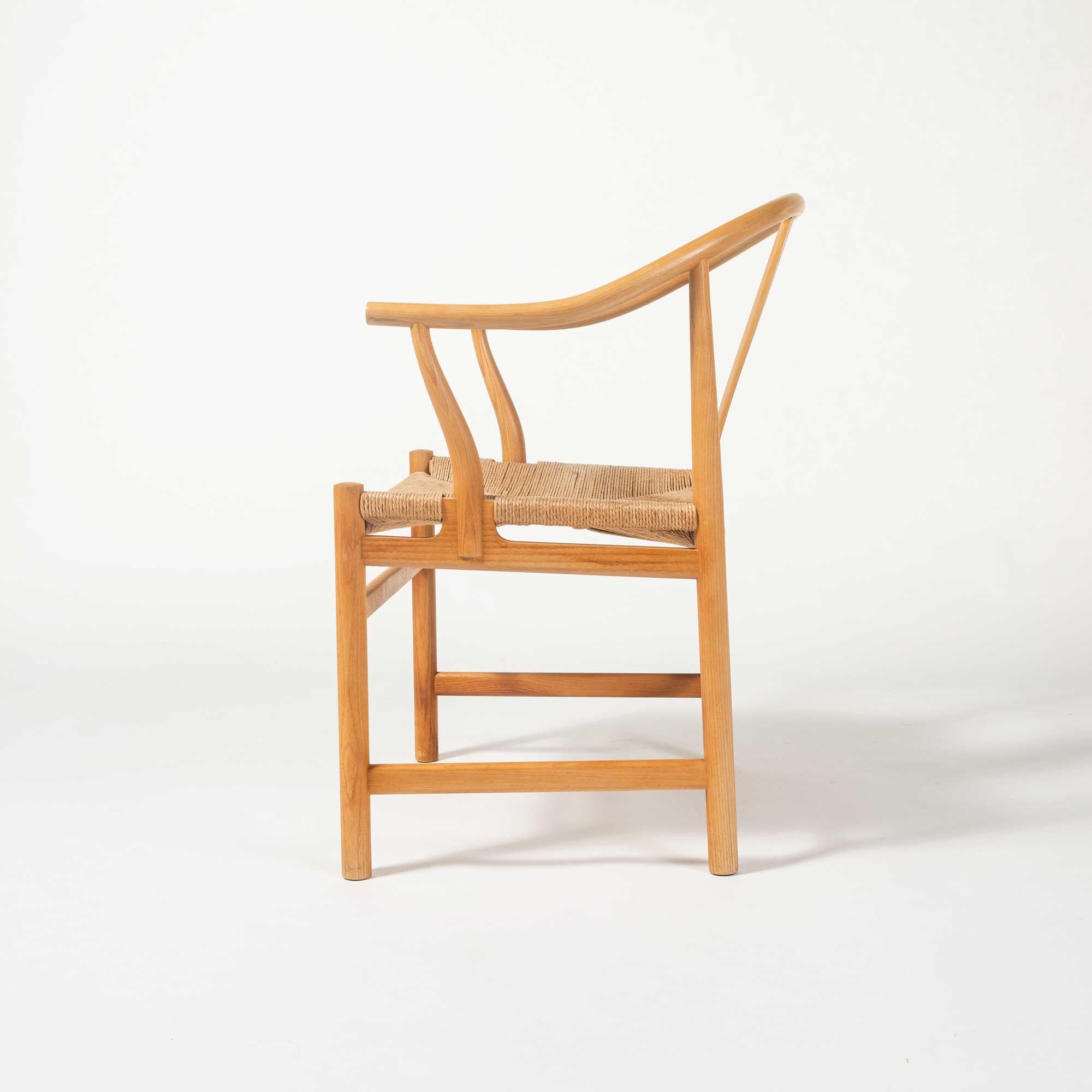 Set von 6 Wegner PP66 „Chinesische Stühle“ für PP Mobler aus Eiche und Papierkordel (Moderne der Mitte des Jahrhunderts) im Angebot
