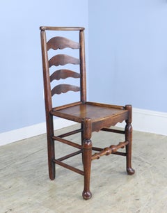 Set of 6 Welsh Country Oak Ladderback Chairs