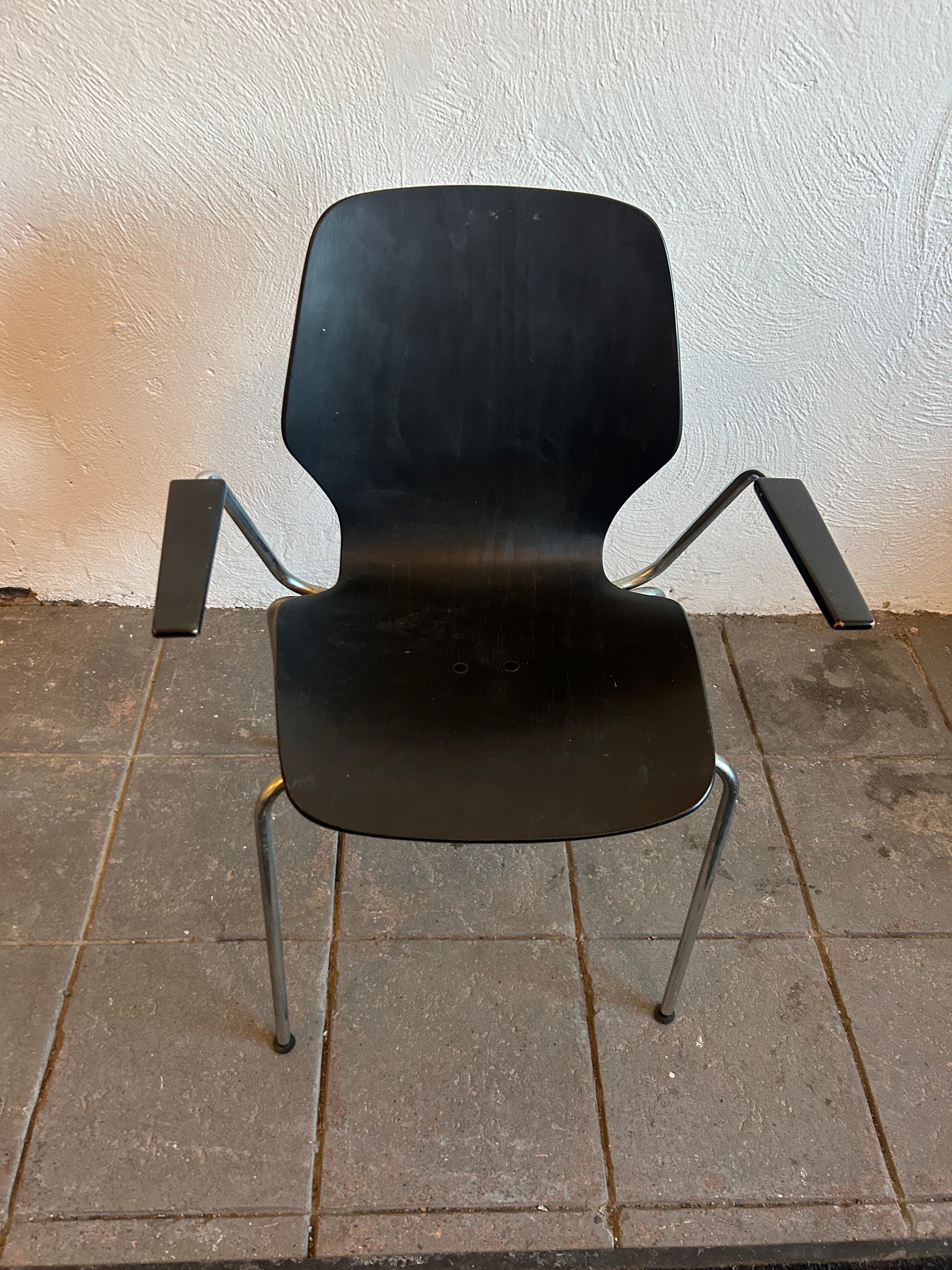 Ensemble de 6 chaises de salle à manger en bois courbé Westnofa Norvège en vente 2