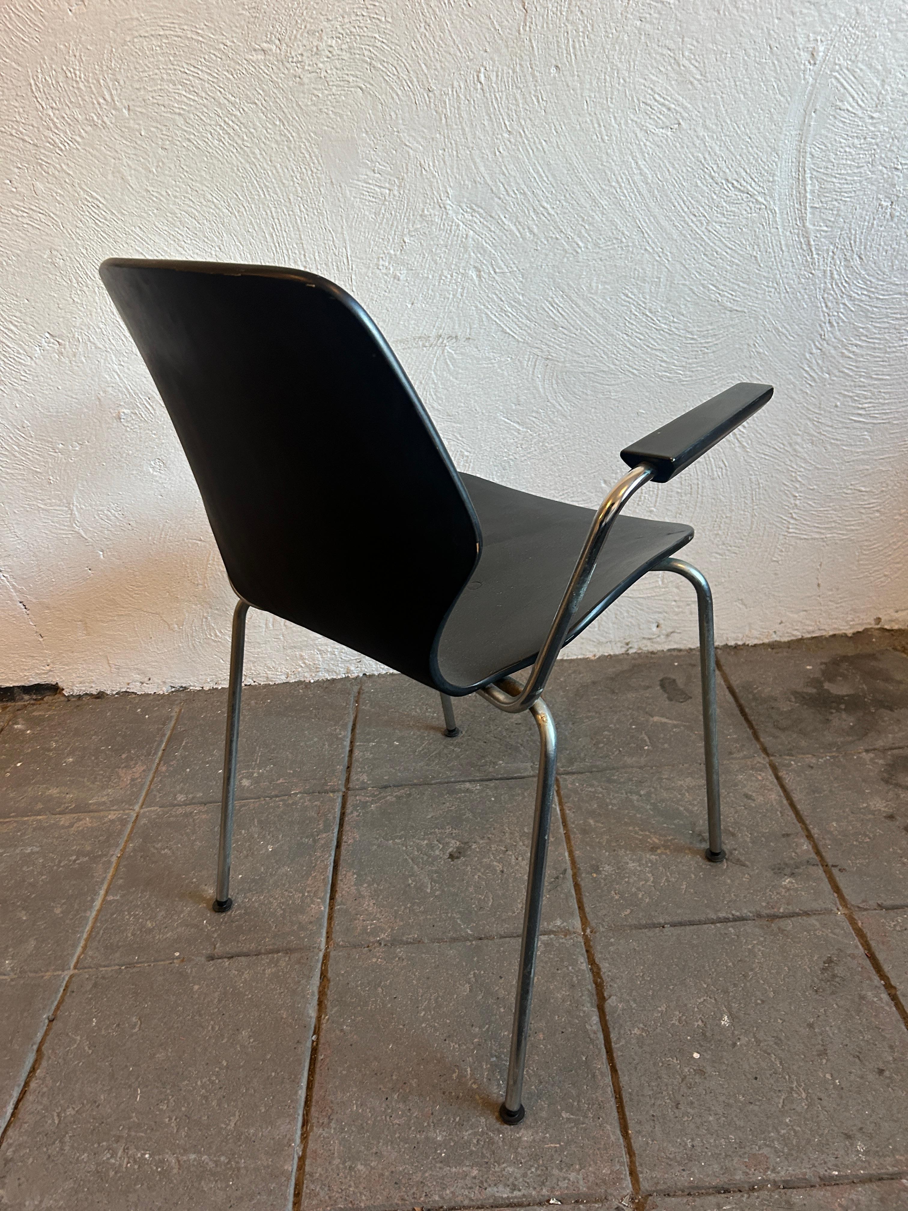 Ensemble de 6 chaises de salle à manger en bois courbé Westnofa Norvège en vente 1