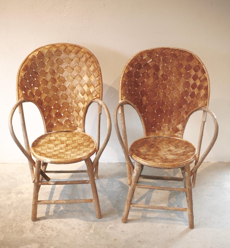 Set of 6 Wicker Chairs, Provence Chair, Designed by Le Corbusier For