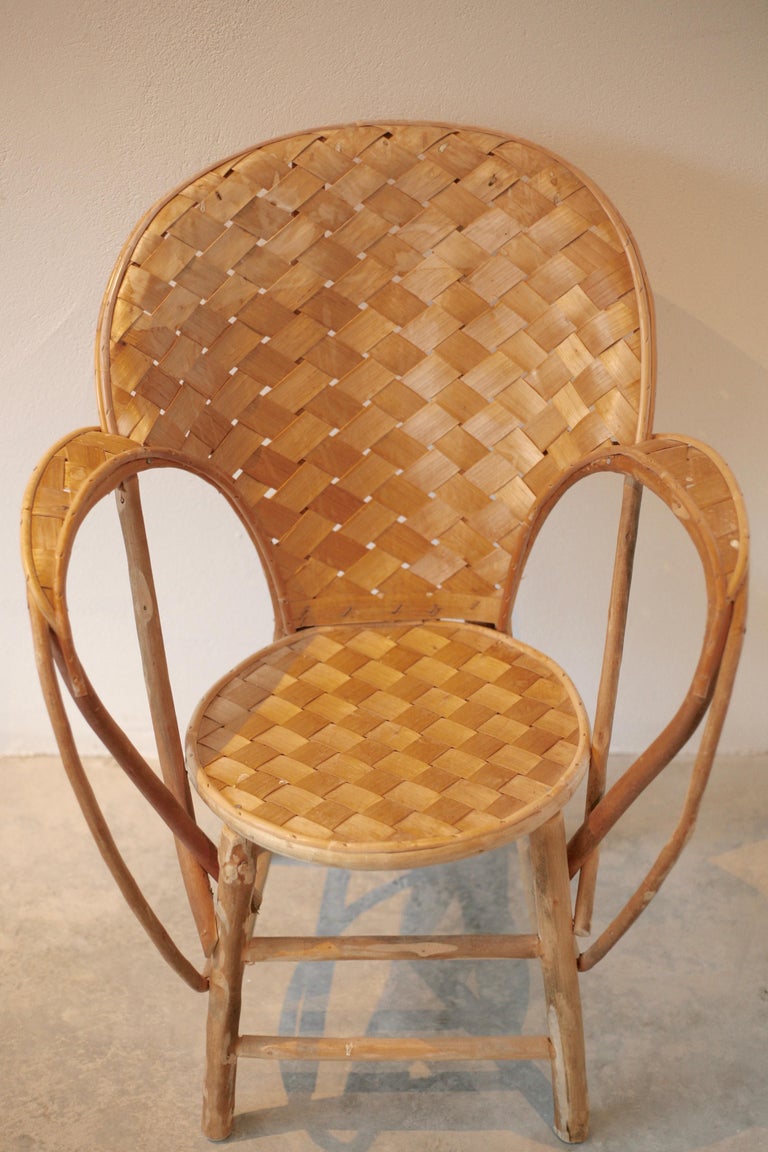 Set of 6 Wicker Chairs, Provence Chair, Designed by Le Corbusier For
