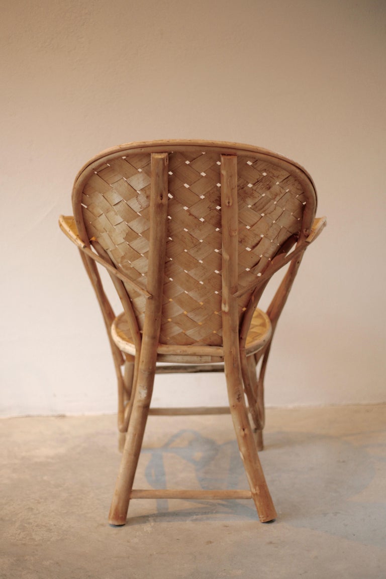 Set of 6 Wicker Chairs, Provence Chair, Designed by Le Corbusier For