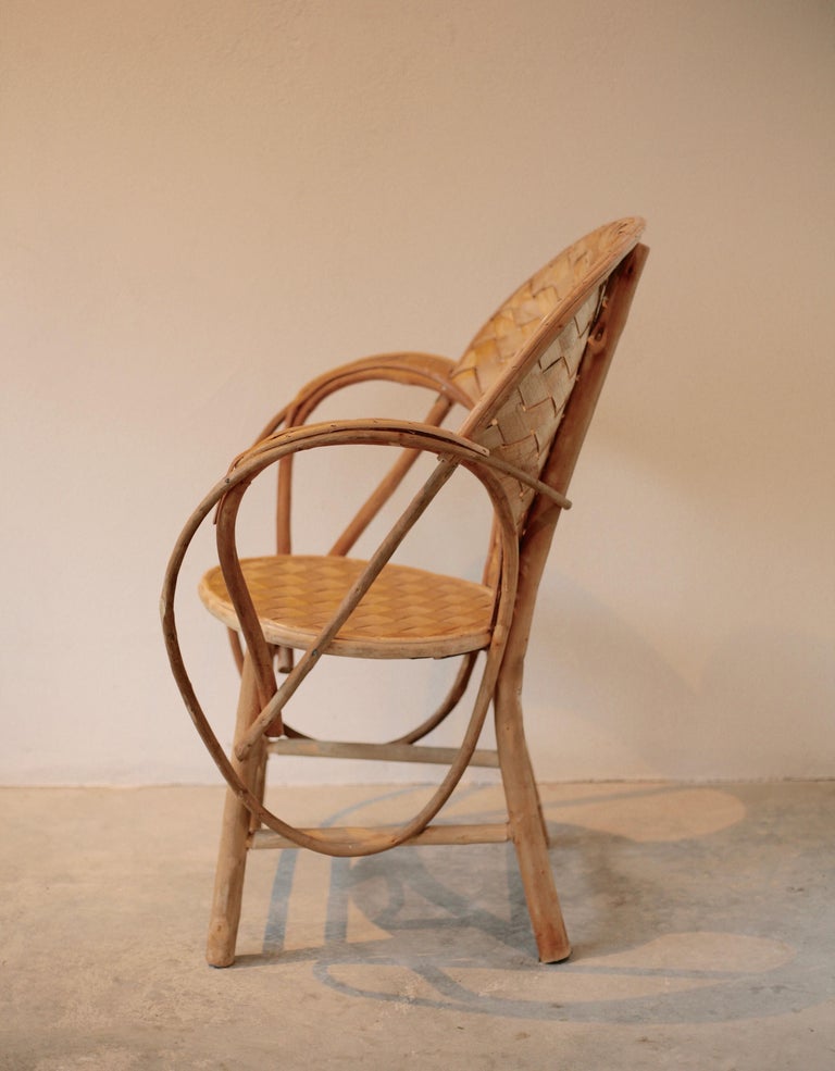 Set of 6 Wicker Chairs, Provence Chair, Designed by Le Corbusier For