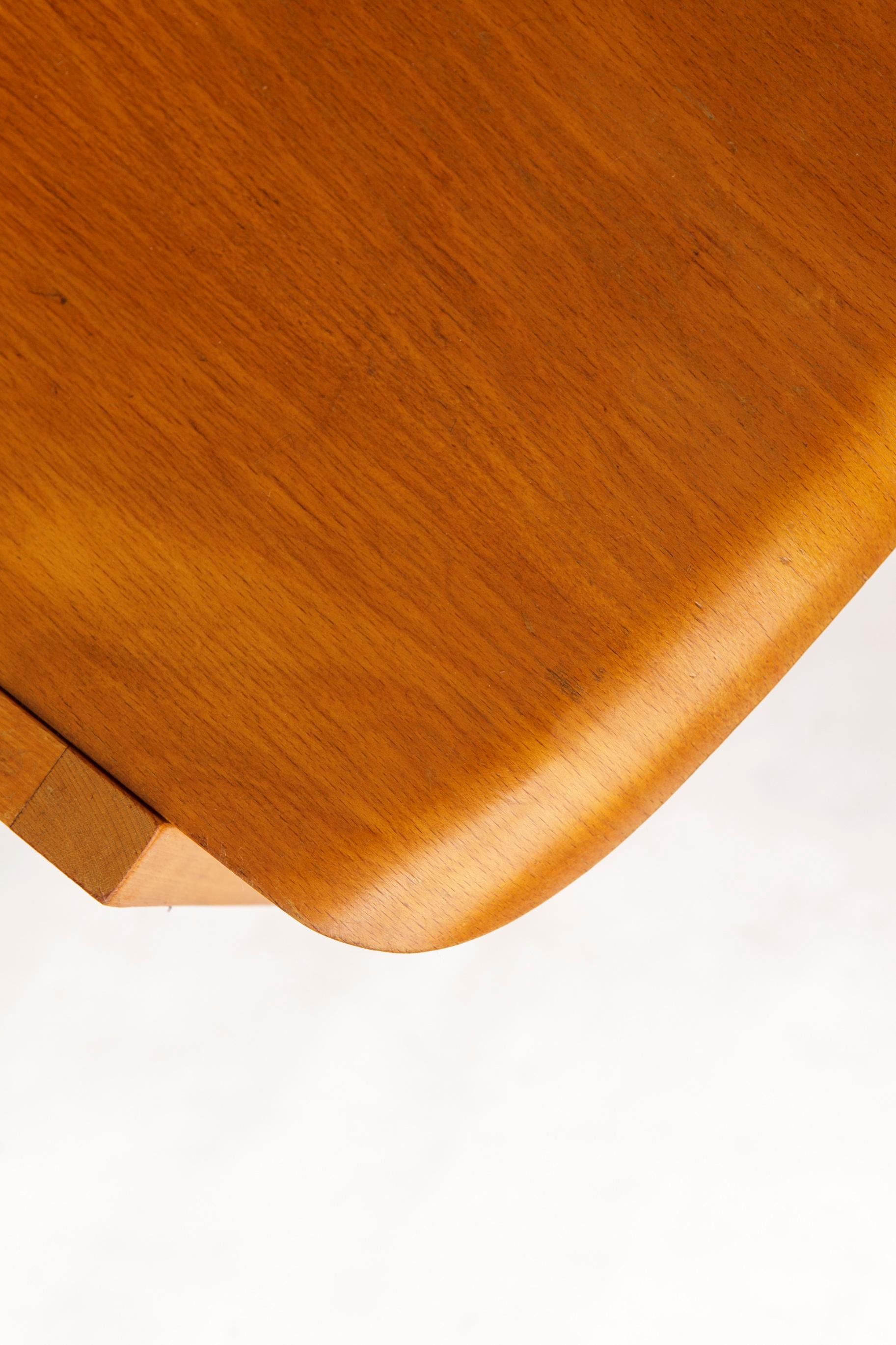 Set of 6 Wilkhahn Stackable Chairs – Beech Wood – Germany 1970s – Vintage Seatin In Good Condition For Sale In Hannover, DE