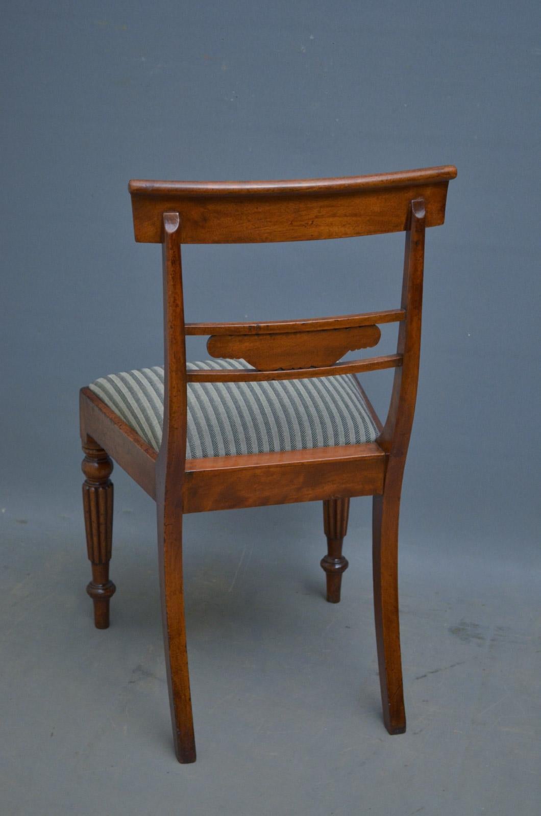 Set of 6 William IV Mahogany Dining Chairs 4