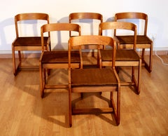 Set of Six Dining Chairs Attributed to Willy Rizzo for Sabot, Italy, 1970s