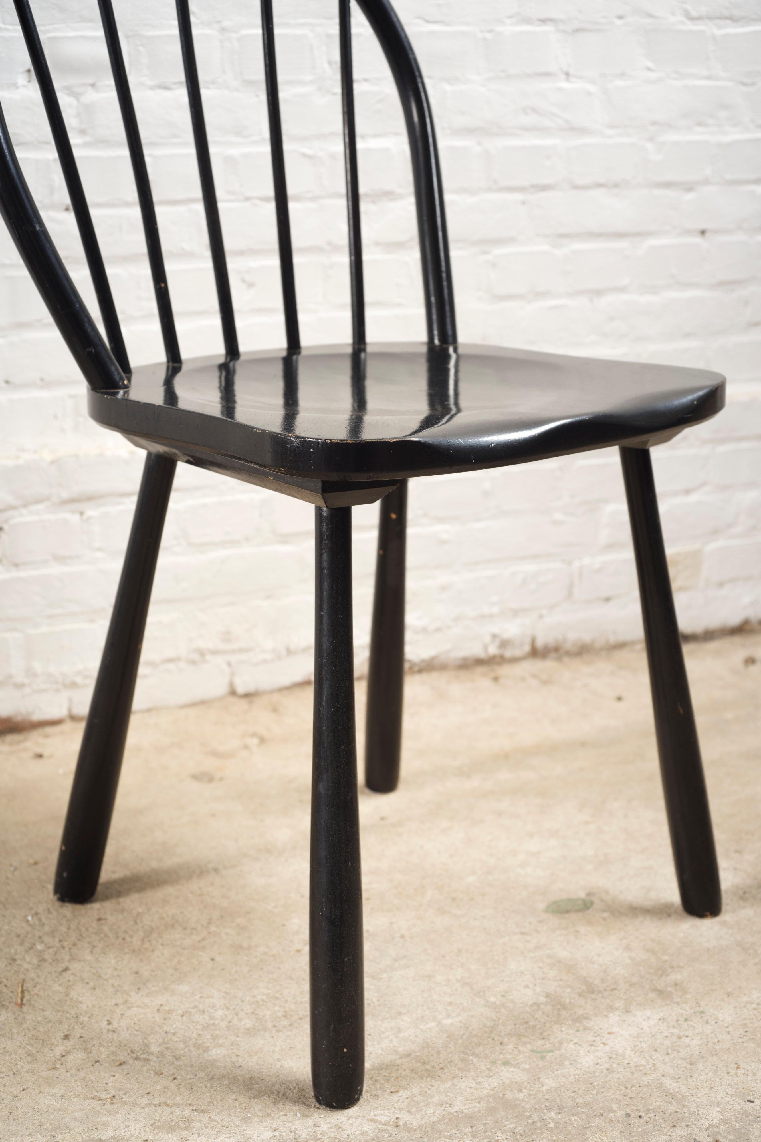 6 Esstischstühle 'Windsor' von Jørgen Anker Heegaard, Fritz Hansen, 1940 im Angebot 5