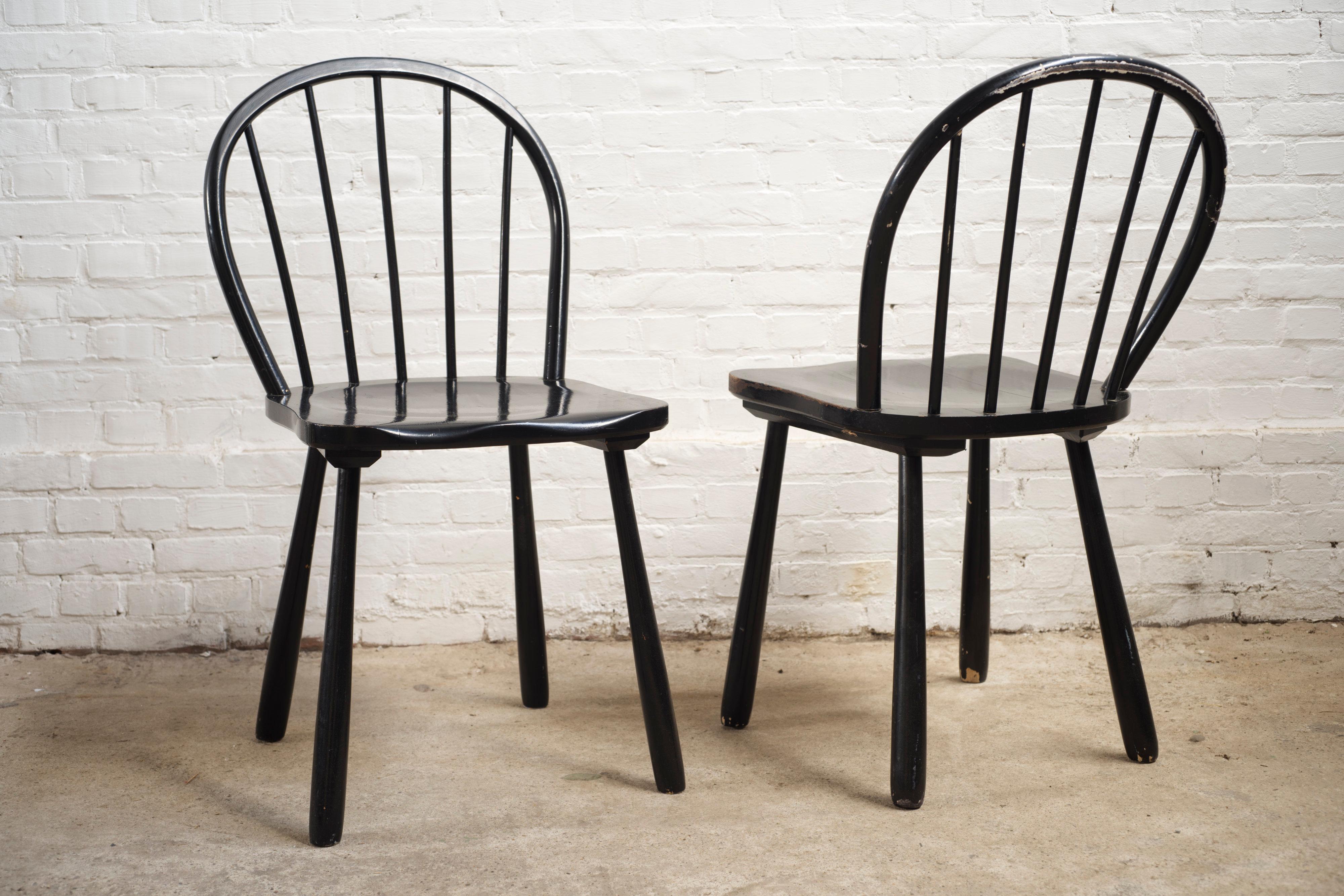 6 Esstischstühle 'Windsor' von Jørgen Anker Heegaard, Fritz Hansen, 1940 (Dänisch) im Angebot