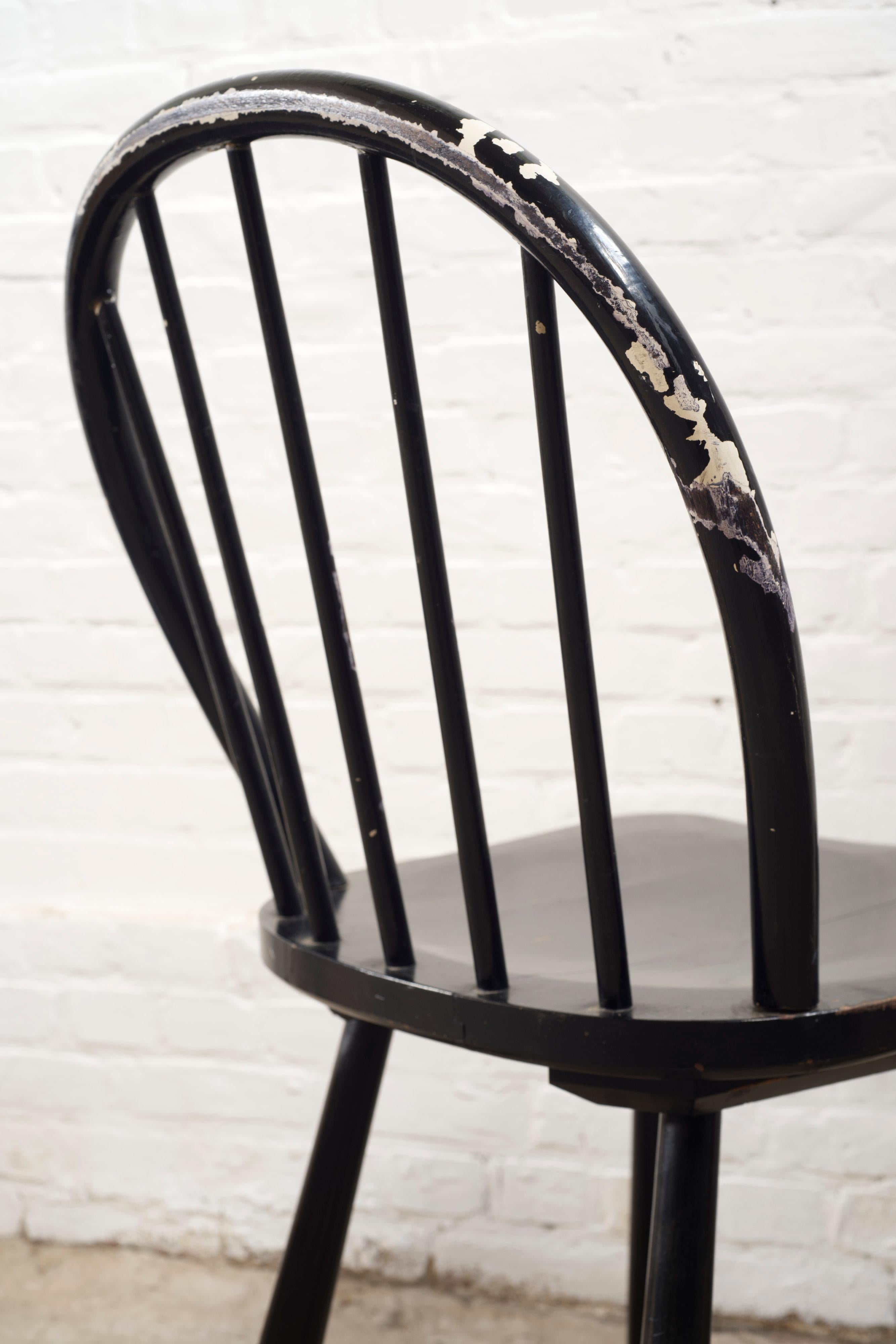 6 Esstischstühle 'Windsor' von Jørgen Anker Heegaard, Fritz Hansen, 1940 im Angebot 1