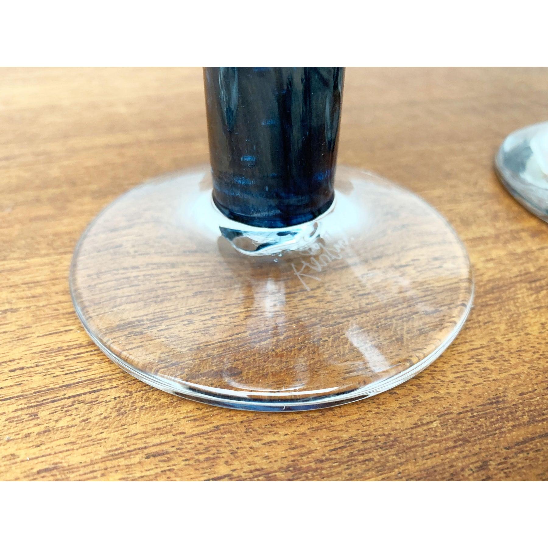 Set of 6 Wine Glasses by Regina Kaufmann for Glashagen Hütte For Sale 7
