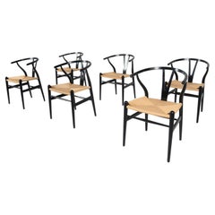 Set of 6 Wishbone Armchairs by Hans J. Wegner for Carl Hansen & Søn