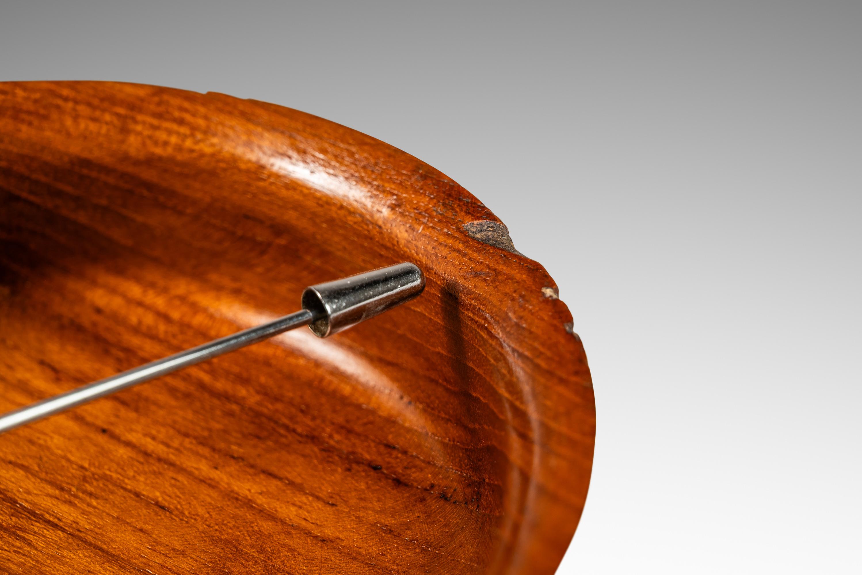 Set von 6 holz gedrechselten Salat-/Servierschalen aus massivem burmesischem Teakholz, ca. 1970er Jahre im Angebot 5
