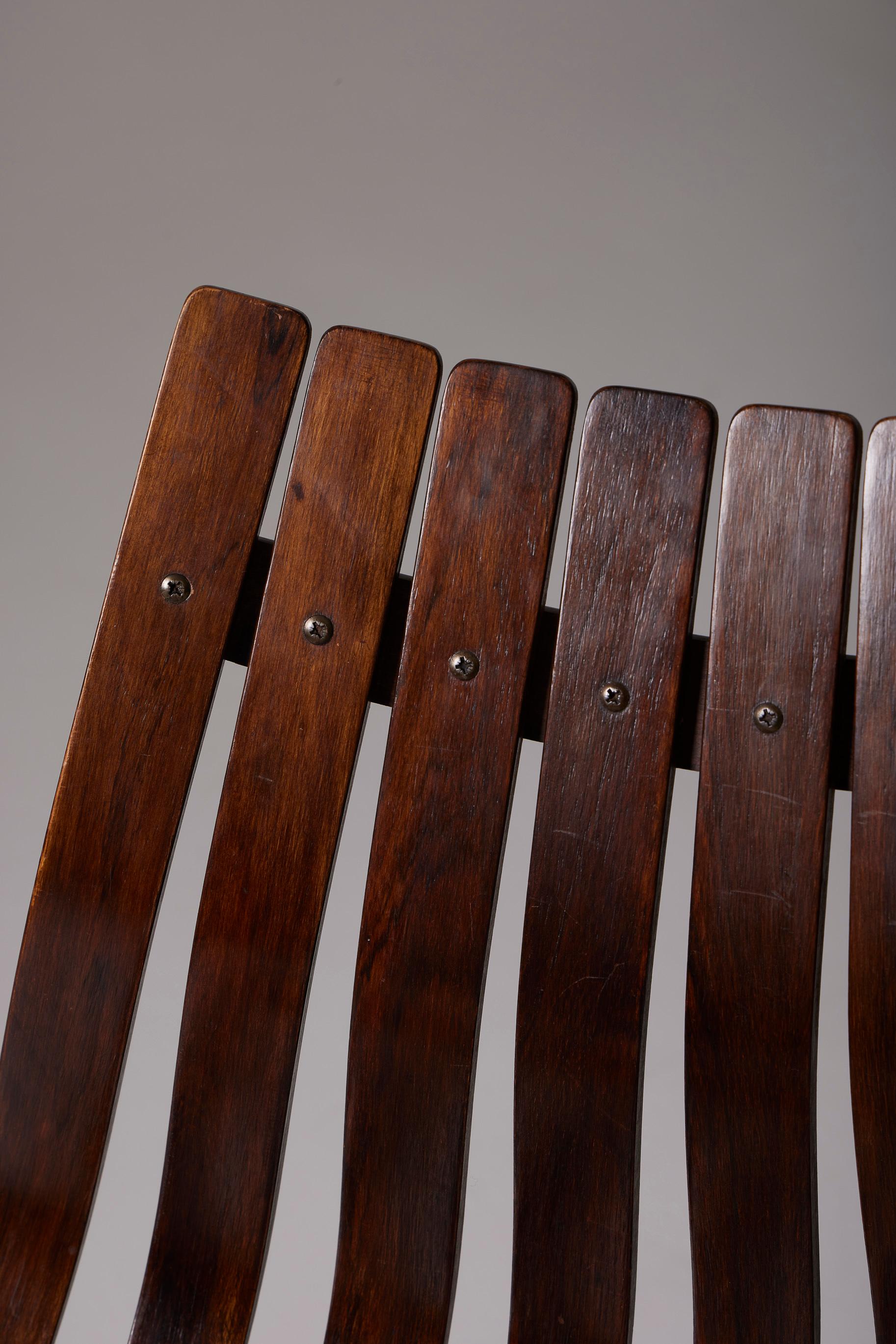  Ensemble de 6 chaises en bois de Hans Brattrud en vente 11