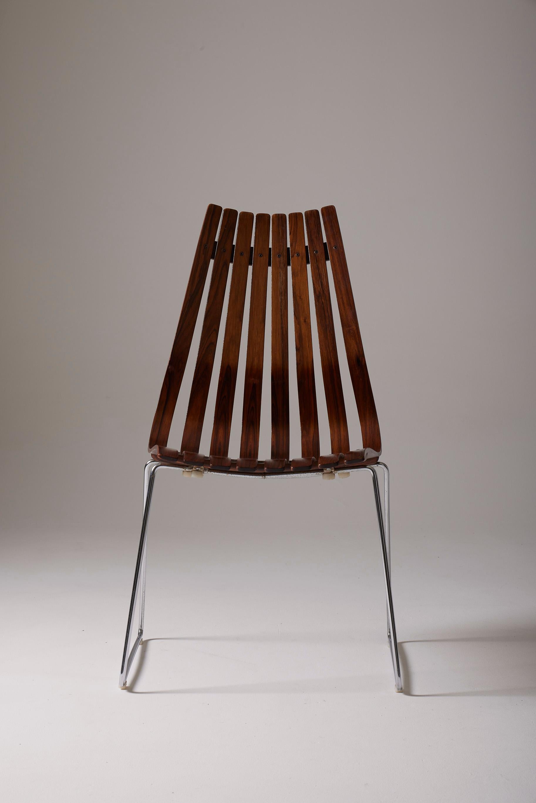  Ensemble de 6 chaises en bois de Hans Brattrud en vente 13