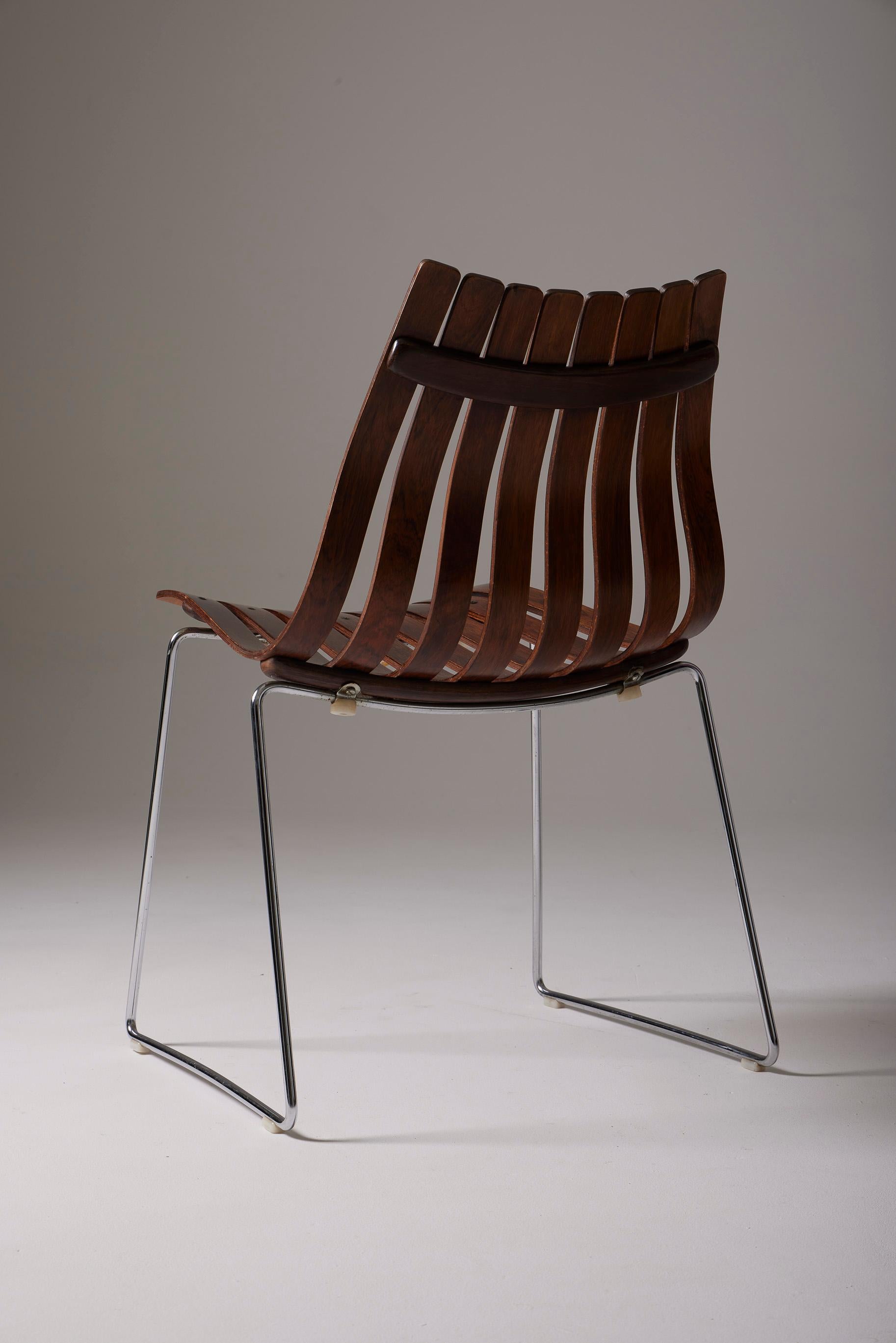  Ensemble de 6 chaises en bois de Hans Brattrud en vente 3