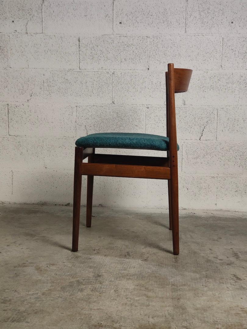 Ensemble de 6 chaises de salle à manger en bois 107 modèle de Gianfranco Frattini pour Cassina, années 60 en vente 3