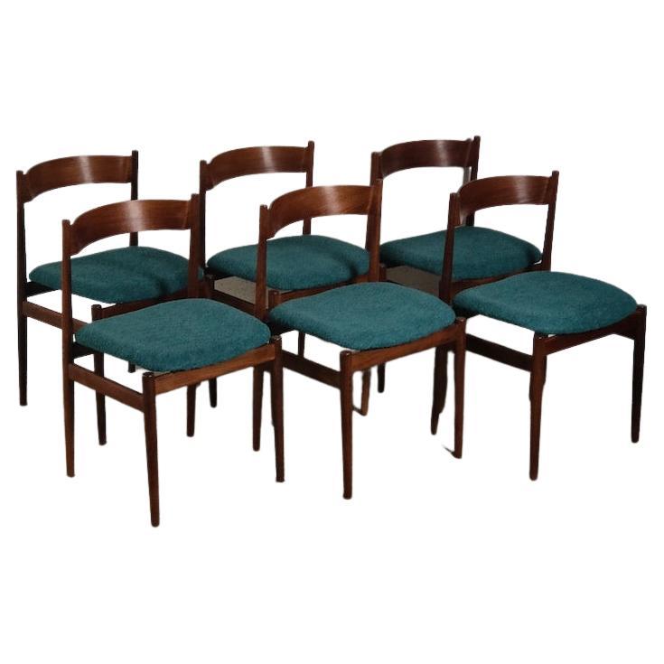 Ensemble de 6 chaises de salle à manger en bois 107 modèle de Gianfranco Frattini pour Cassina, années 60
