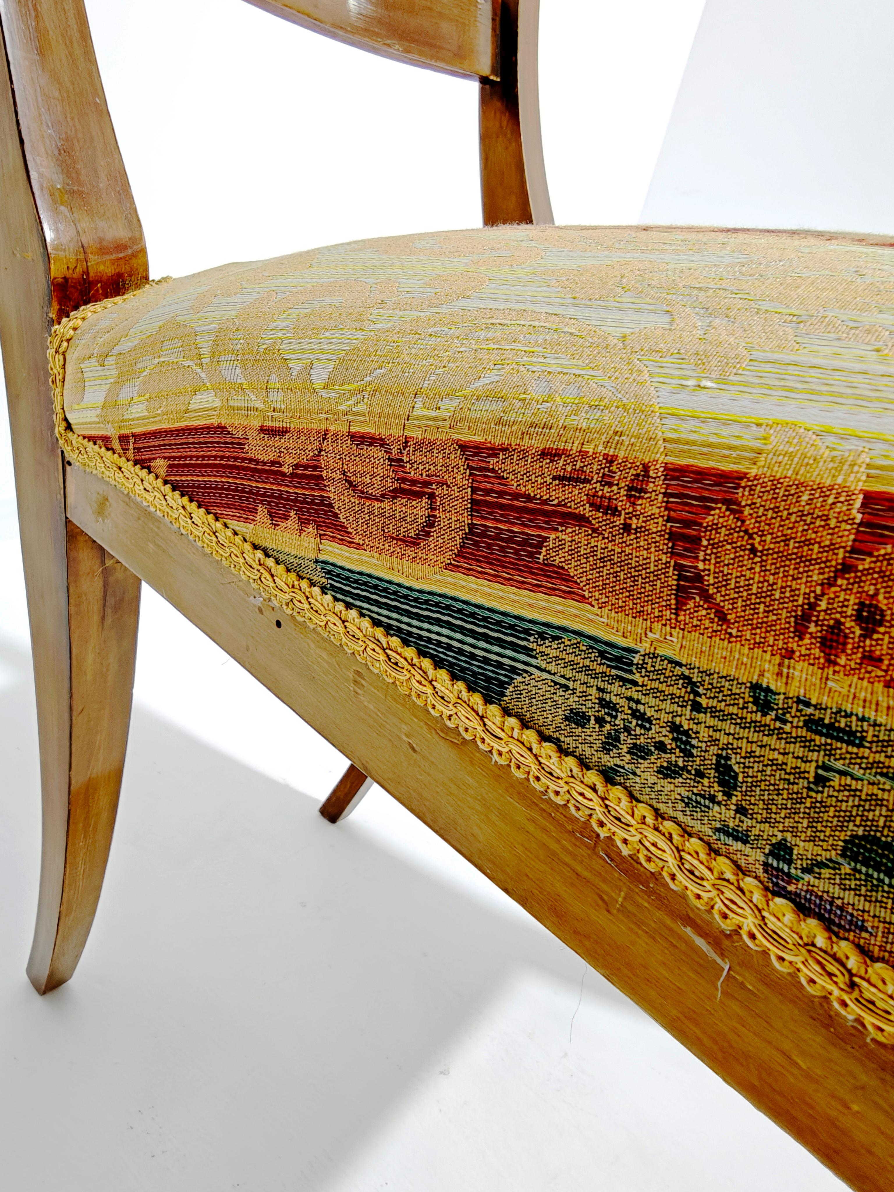 Set of 6 Wooden Gondola Chairs From the Early 19th Century For Sale 2