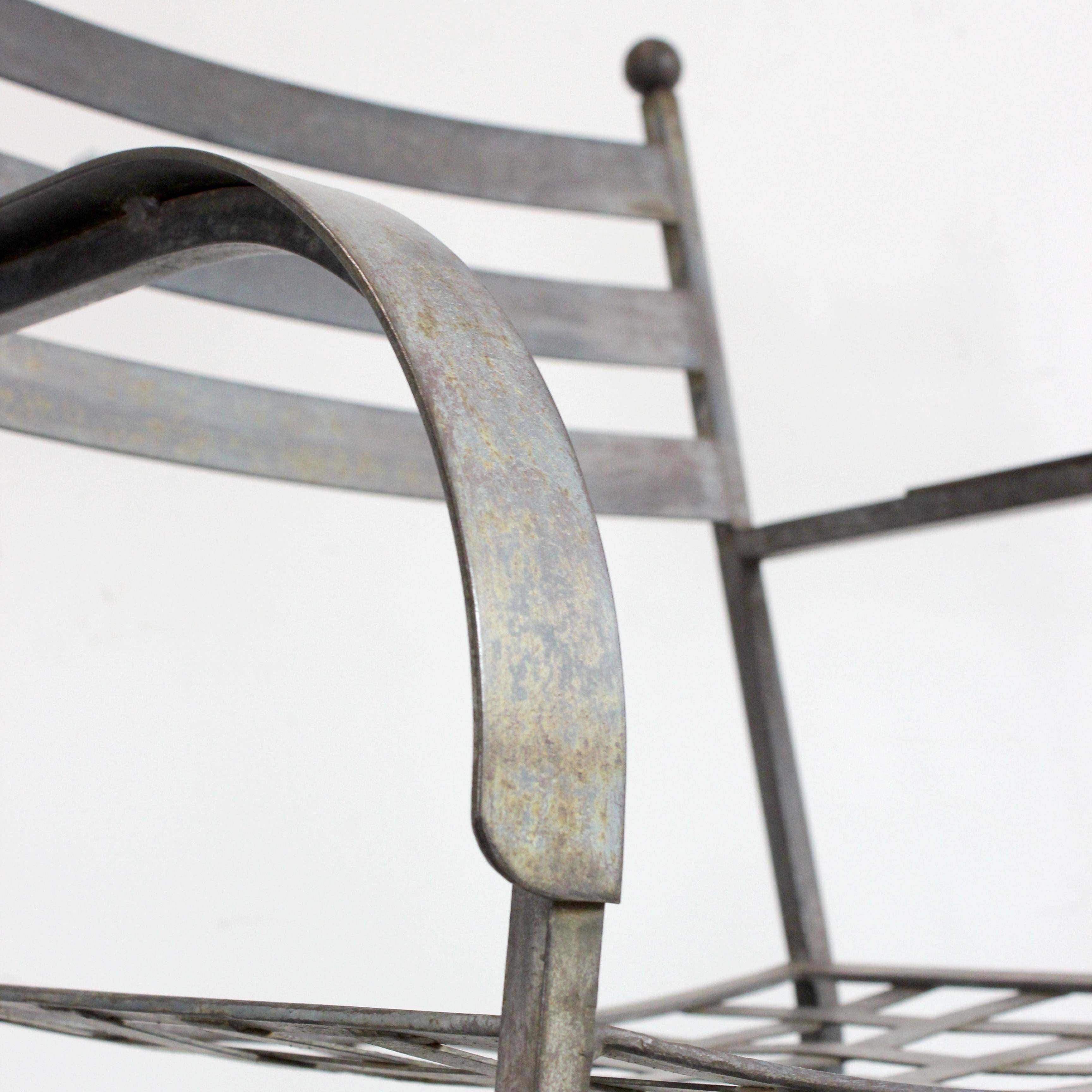 Fine XX secolo Set di 6 sedie in ferro battuto - 1970 circa - Spagna in vendita