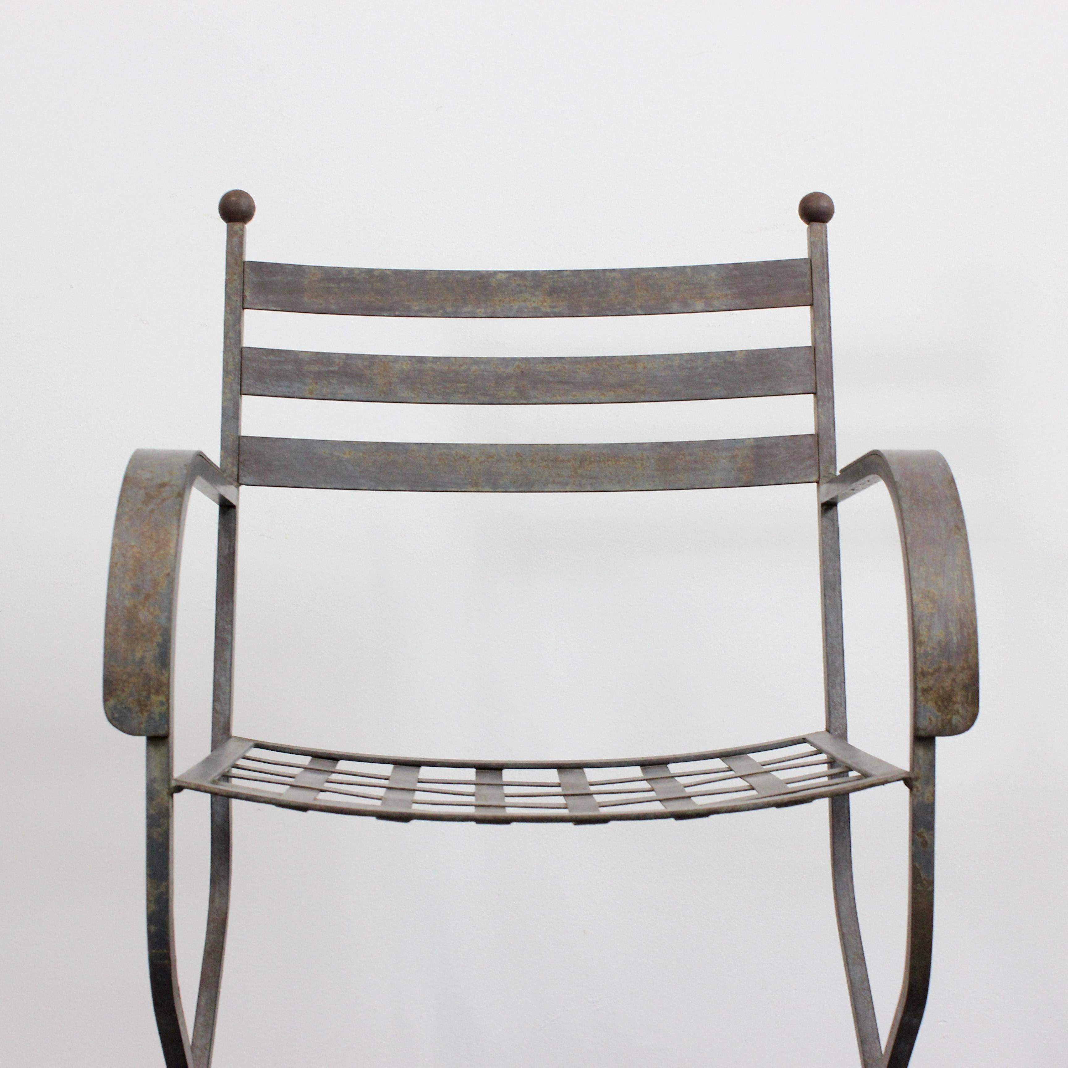 Set di 6 sedie in ferro battuto - 1970 circa - Spagna in vendita 1