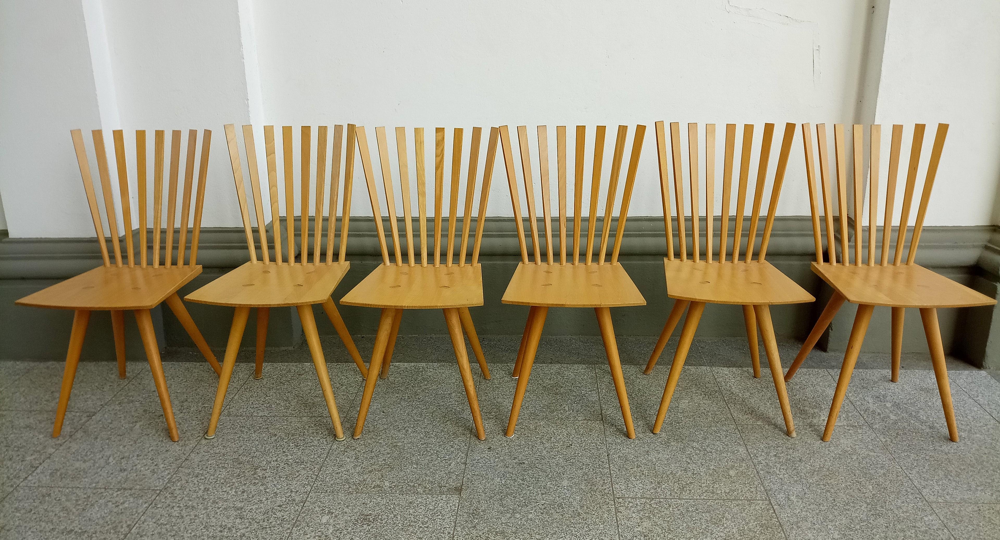 Scandinavian Modern Set of 6 x 