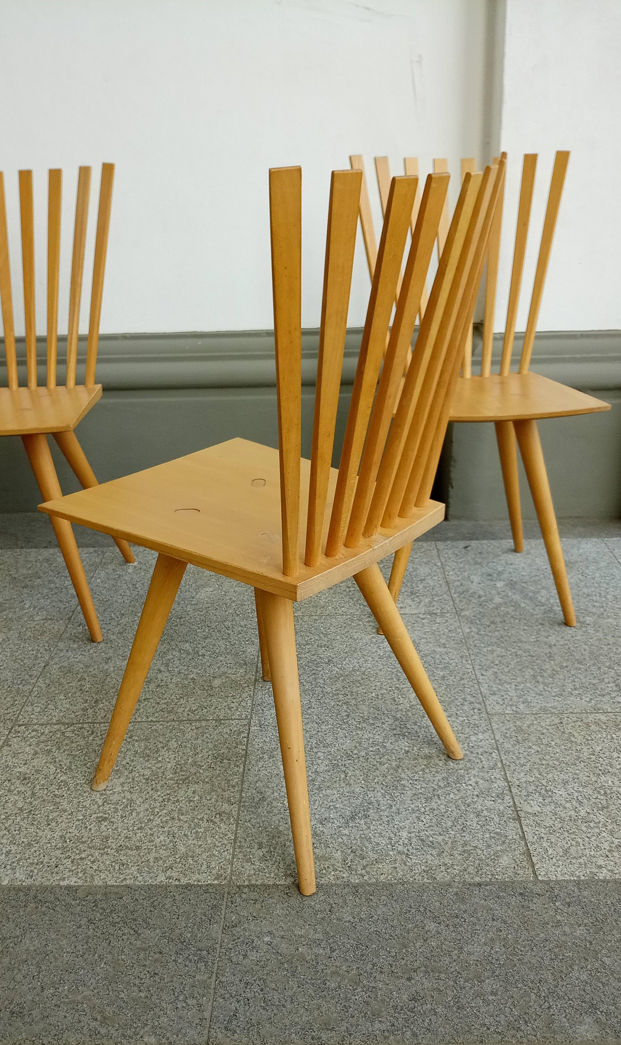 Ensemble de 6 chaises Mikado de Foersom & Hiort -Lorenzen pour Frederica en vente 1