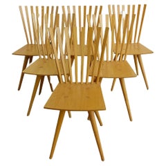 Vintage Set of 6 x "Mikado - chairs" by Foersom & Hiort -Lorenzen for Frederica
