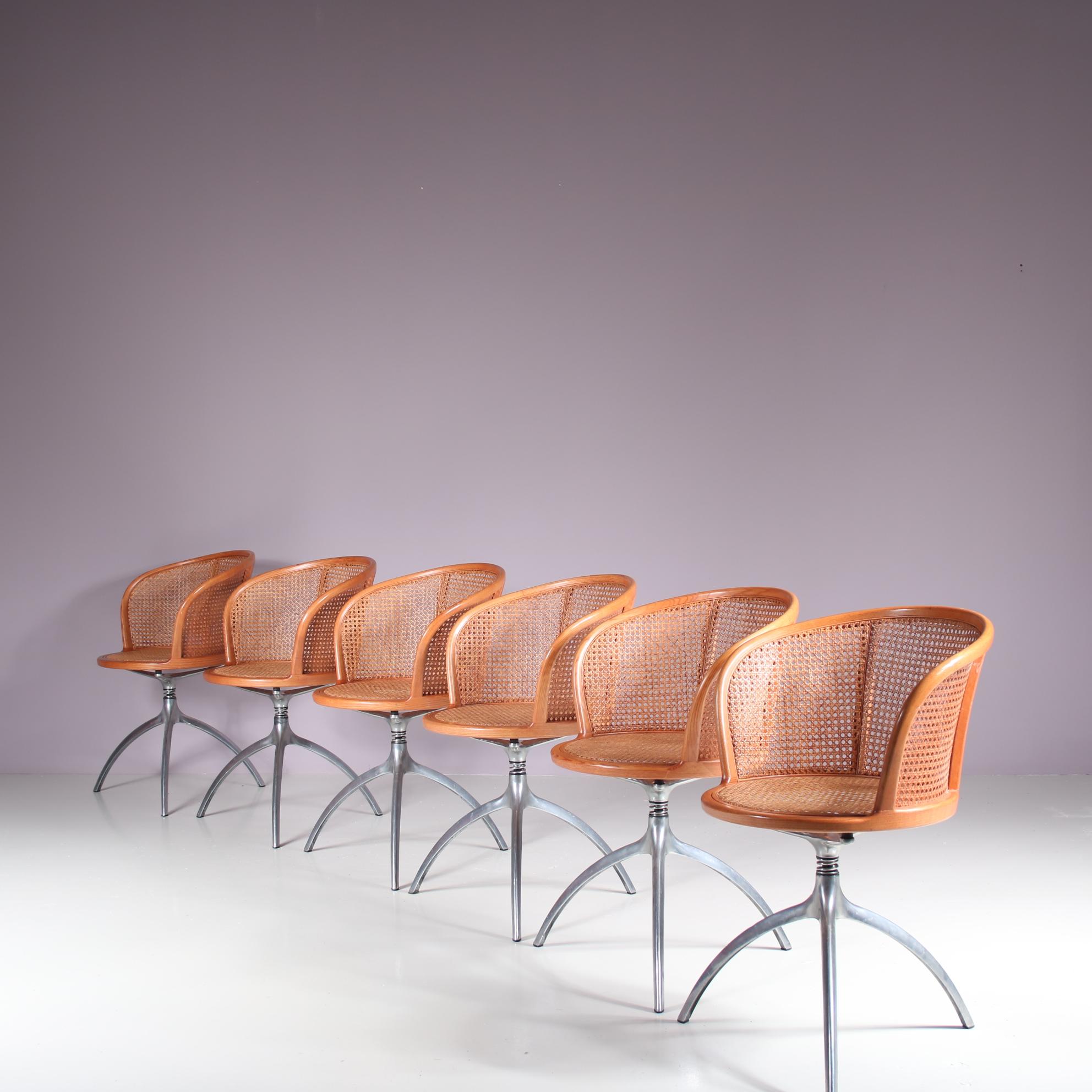 Set of 6 “Young Lady” Chairs by Paolo Rizzatto for Alias, Italy 1990 In Good Condition For Sale In Amsterdam, NL