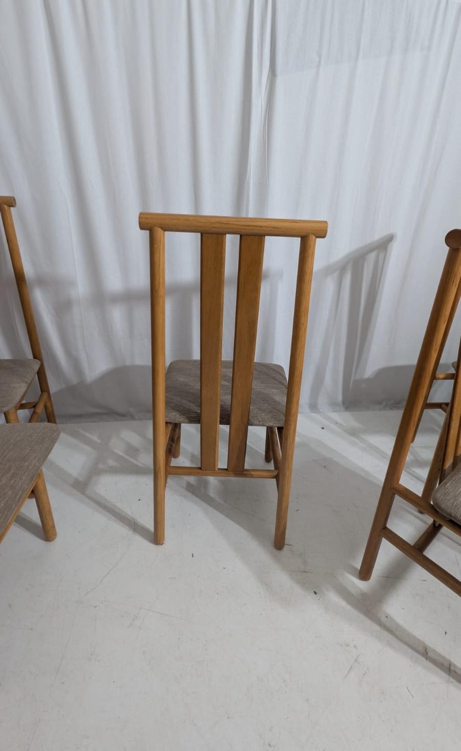 italien Set of 6 Zea chairs by Anning Sarian for Tisettanta, 80s en vente