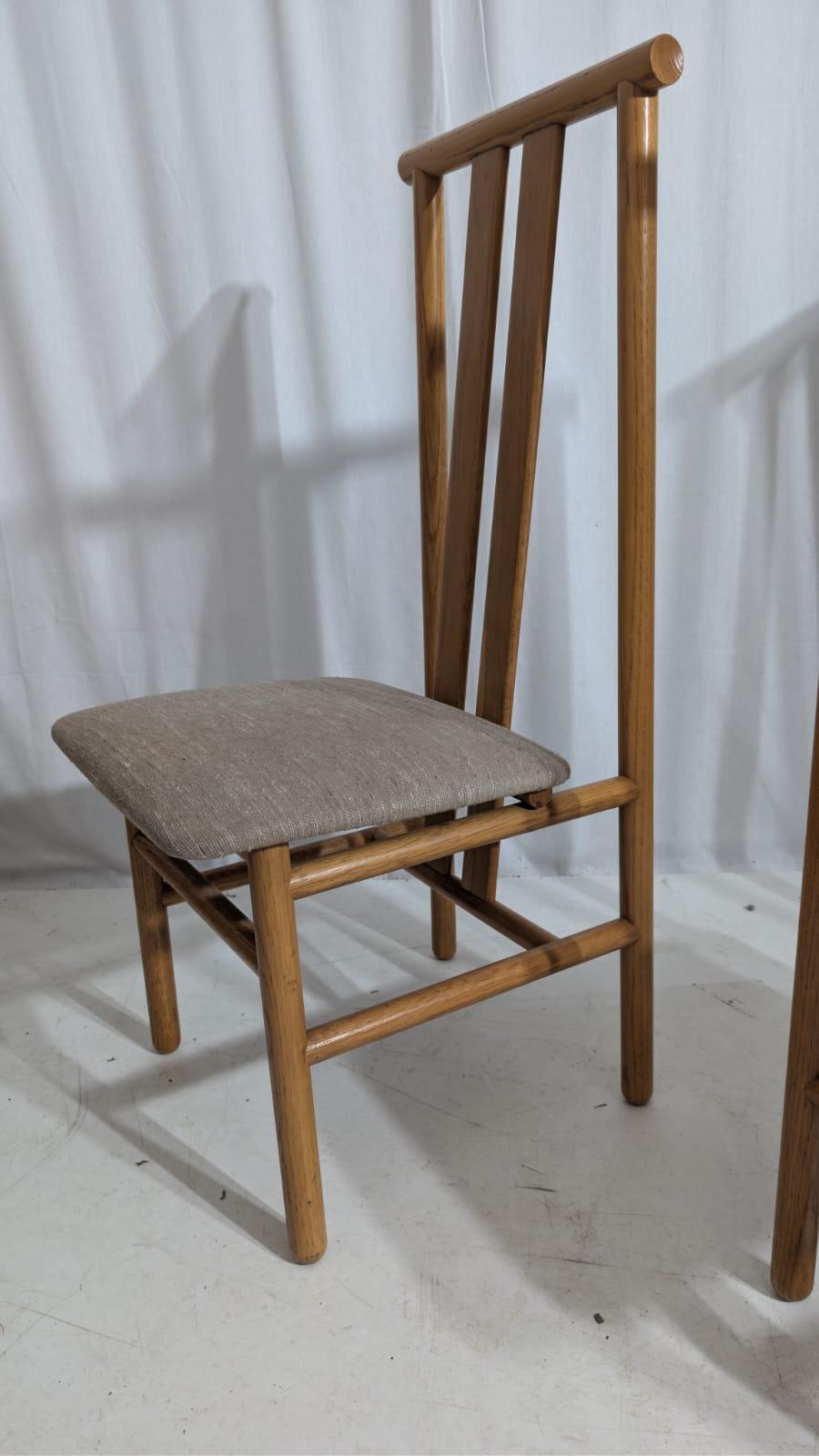 Fin du 20e siècle Set of 6 Zea chairs by Anning Sarian for Tisettanta, 80s en vente