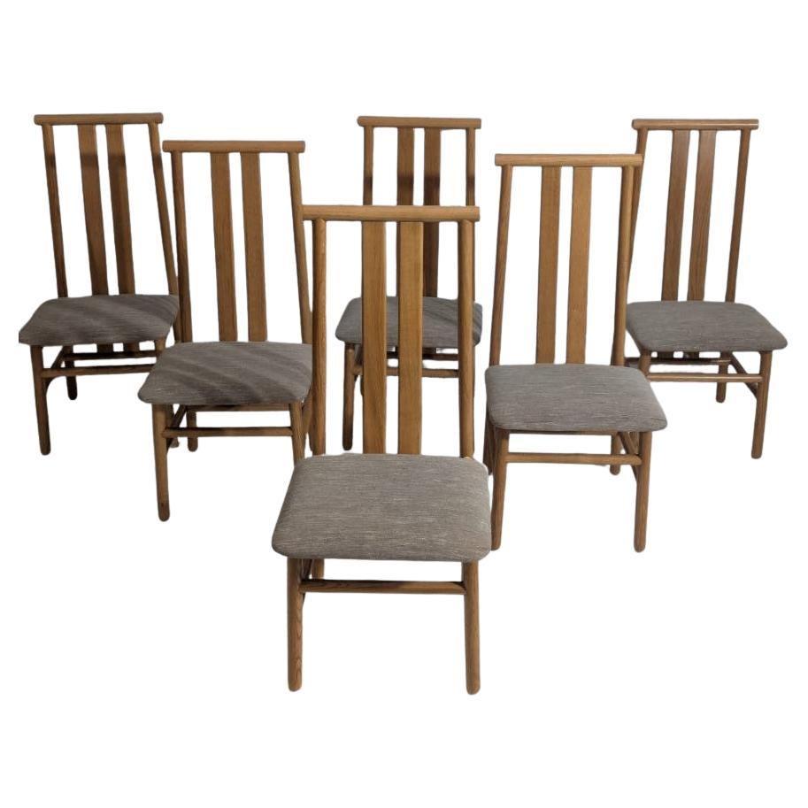 Set of 6 Zea chairs by Anning Sarian for Tisettanta, 80s en vente